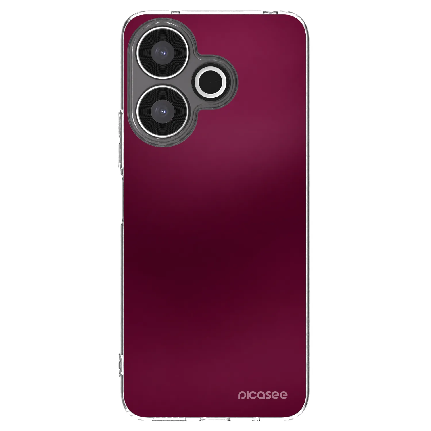 Picasee silikónový prehľadný obal pre Xiaomi Redmi 13 4G - Velvet Bordeaux