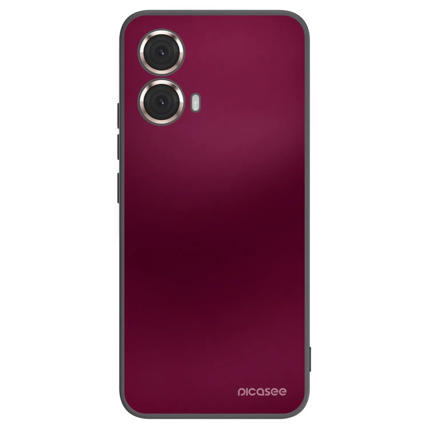 Picasee silikónový čierny obal pre Motorola Moto G85 - Velvet Bordeaux