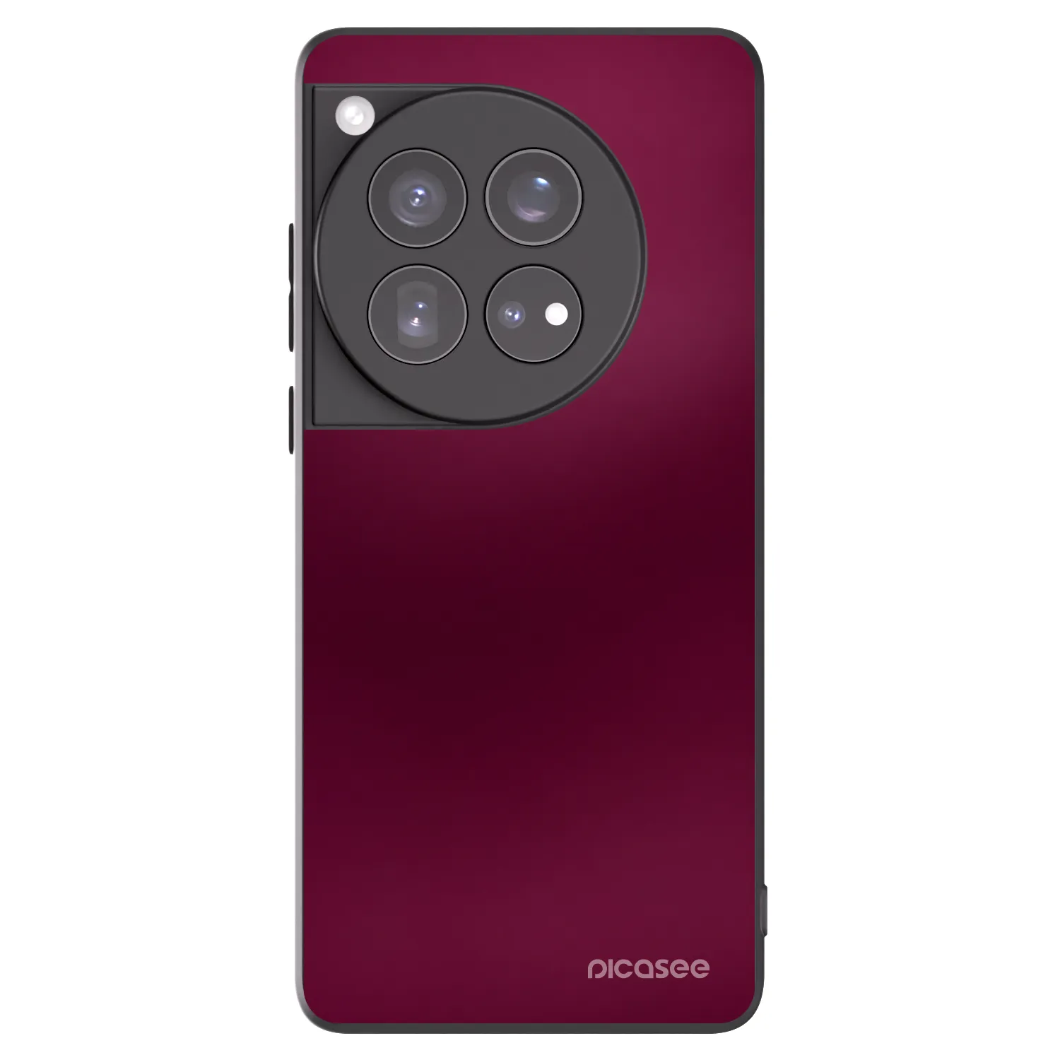 Picasee silikónový čierny obal pre OnePlus 12 5G - Velvet Bordeaux