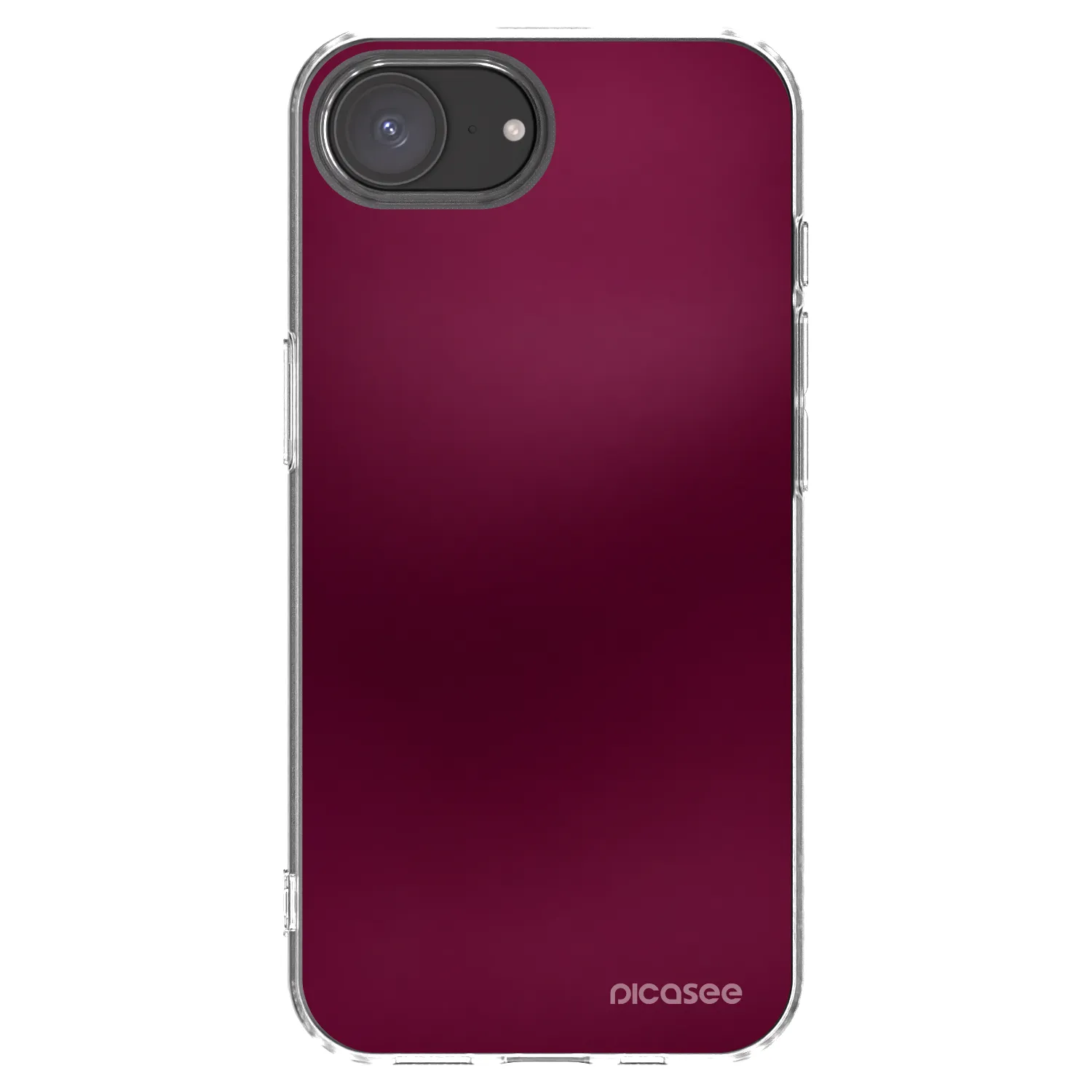 Picasee silikónový prehľadný obal pre Apple iPhone 16e - Velvet Bordeaux