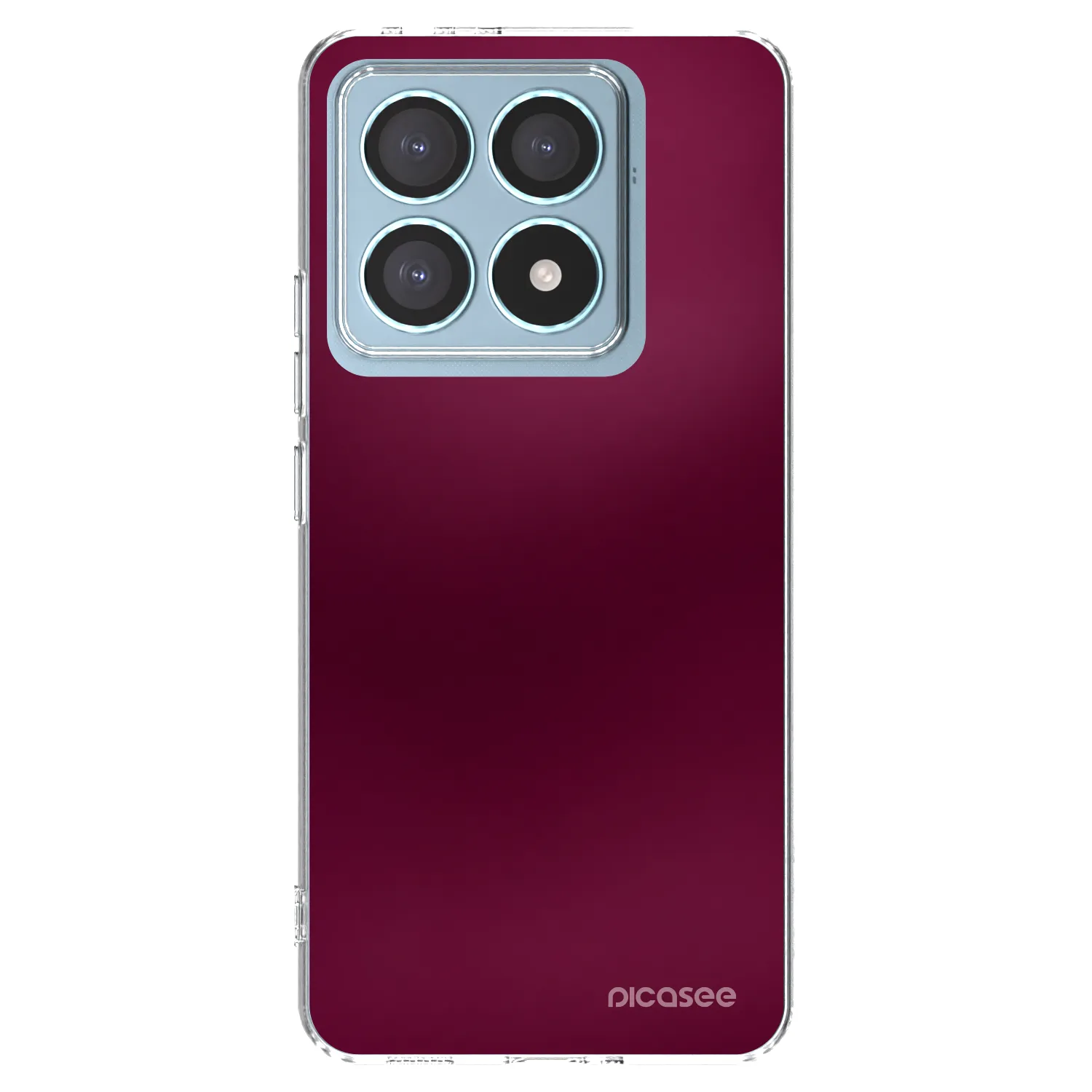 Picasee silikónový prehľadný obal pre Xiaomi 14T Pro - Velvet Bordeaux