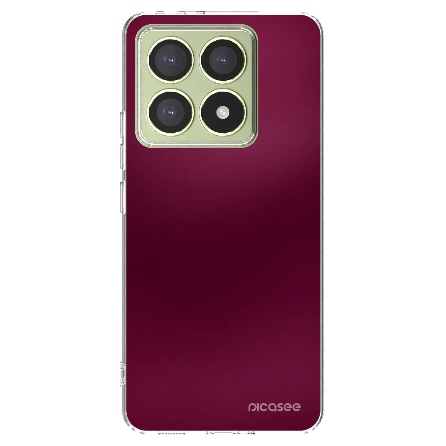 Picasee silikónový prehľadný obal pre Xiaomi 14T - Velvet Bordeaux