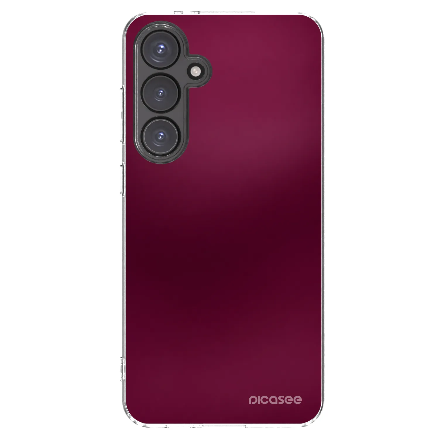 Picasee silikónový prehľadný obal pre Samsung Galaxy S24 FE S721B - Velvet Bordeaux