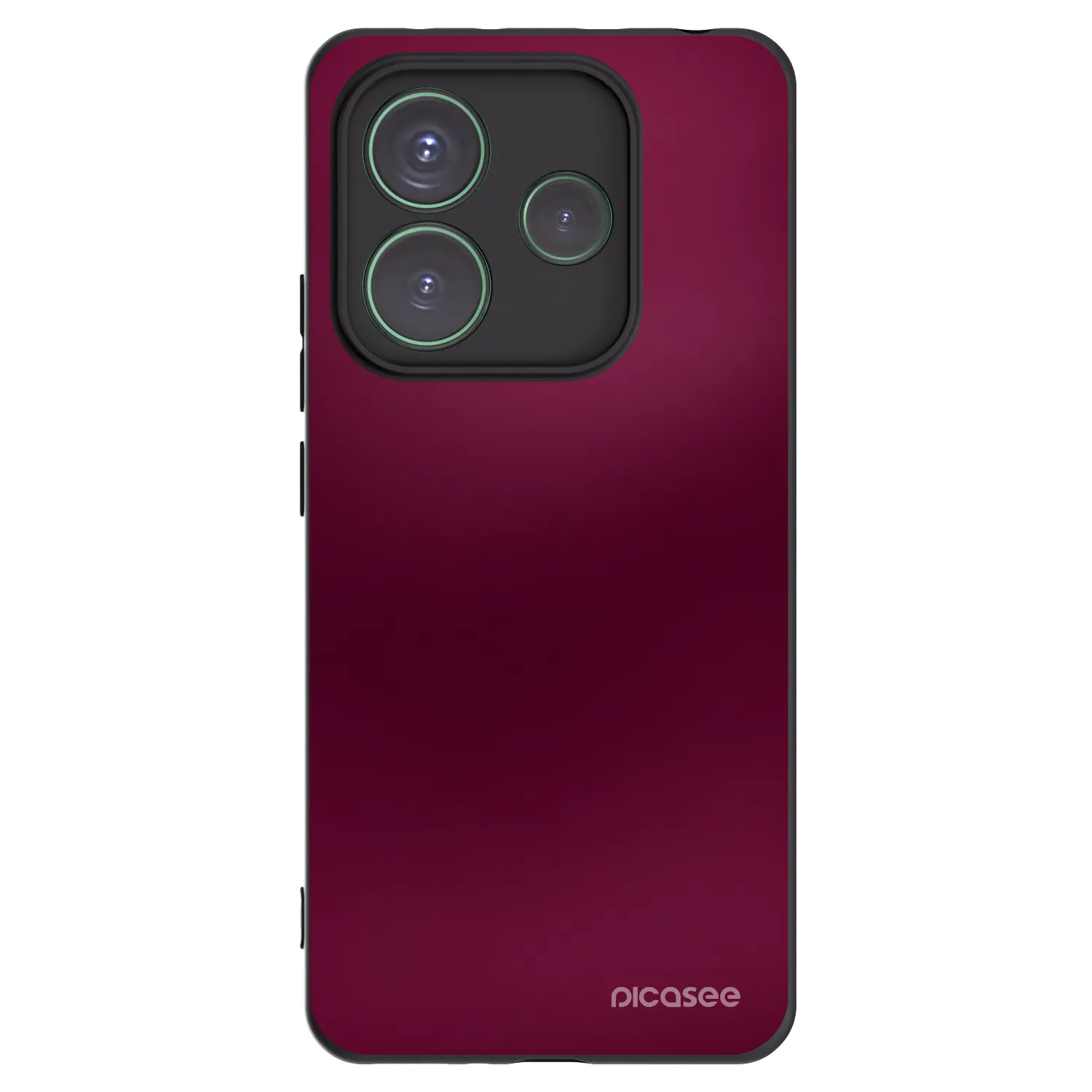 Picasee silikónový čierny obal pre Xiaomi Redmi Note 14 5G - Velvet Bordeaux