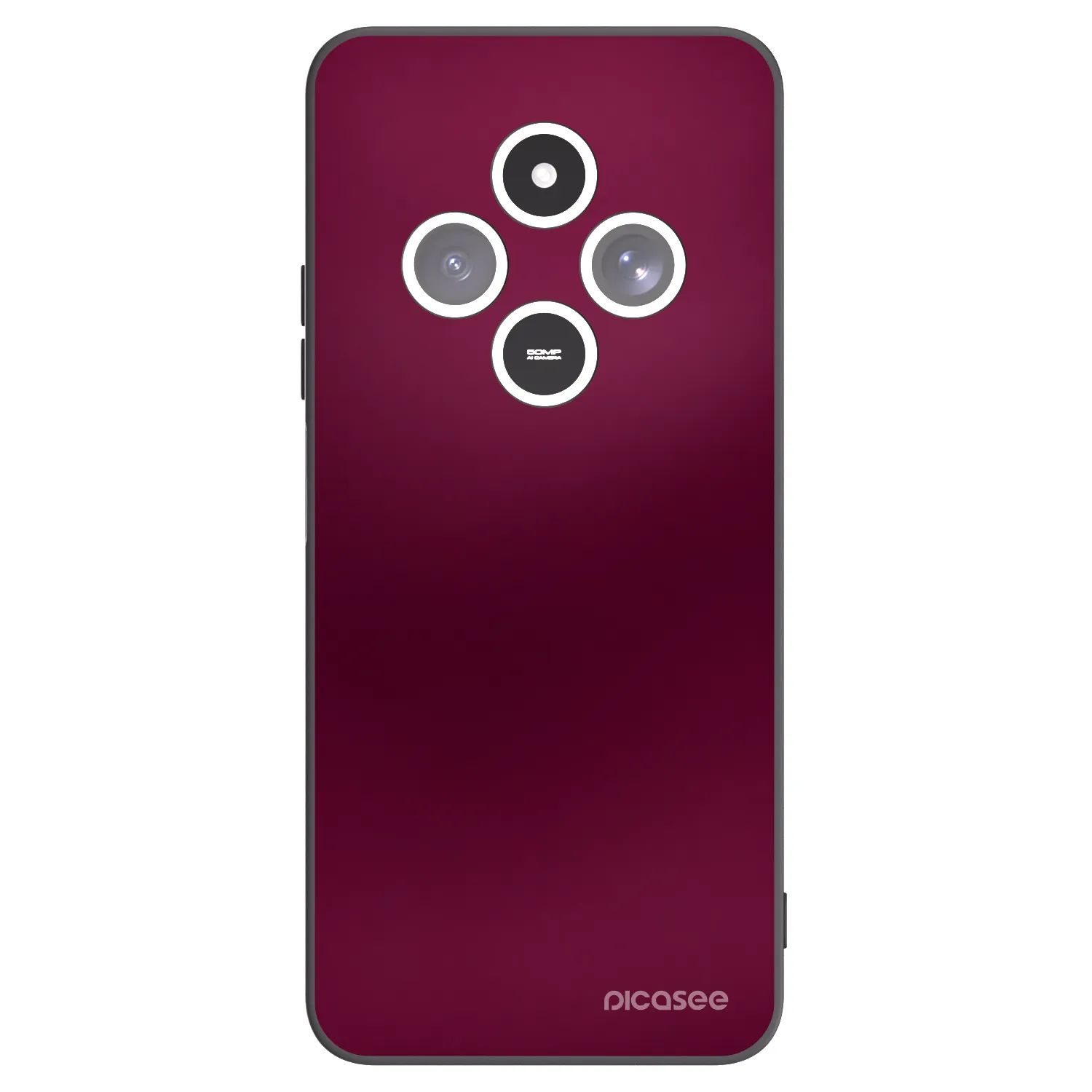 Picasee silikónový čierny obal pre Xiaomi Redmi 14C - Velvet Bordeaux
