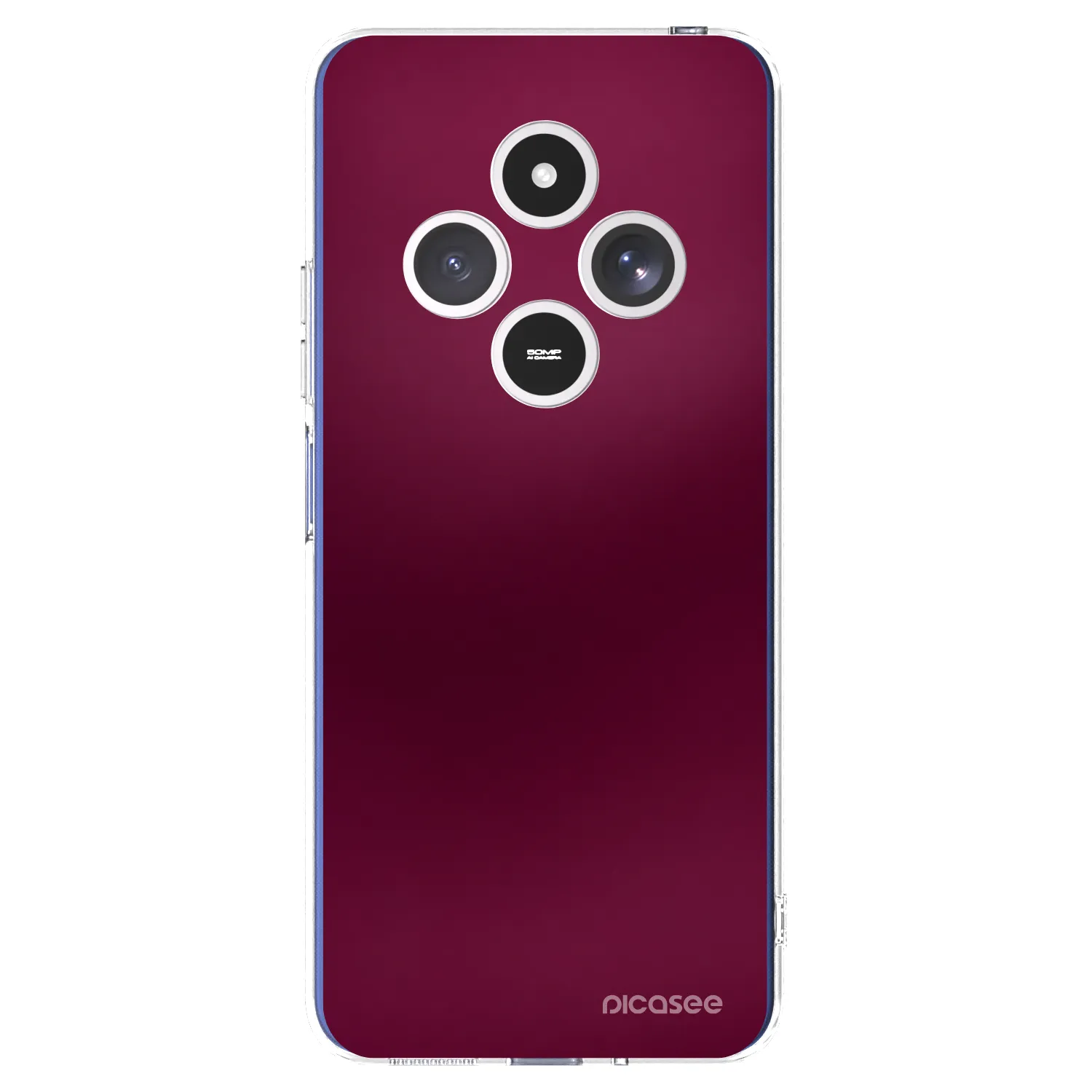 Picasee silikónový prehľadný obal pre Xiaomi Redmi 14C - Velvet Bordeaux