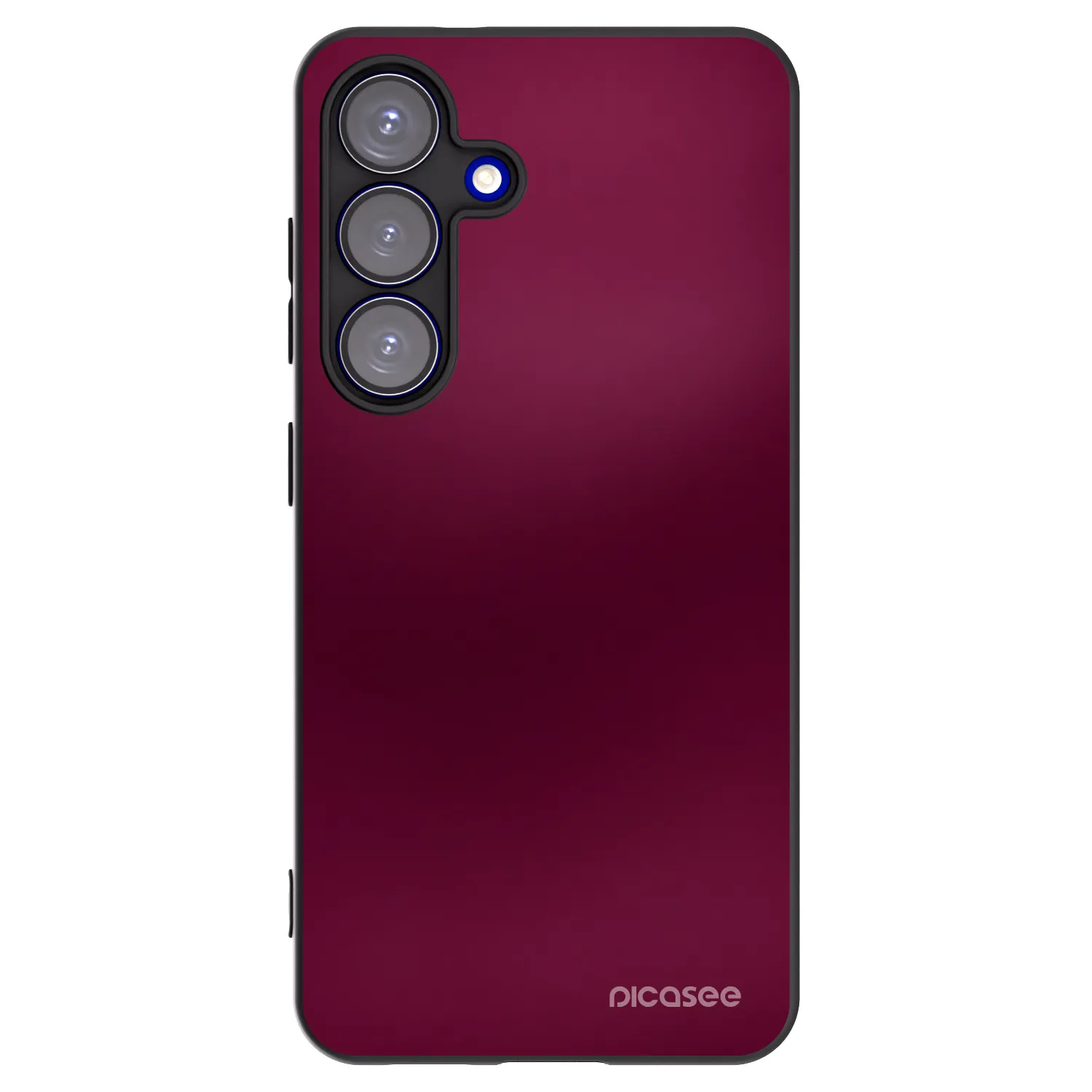 Picasee silikónový čierny obal pre Samsung Galaxy S25 5G - Velvet Bordeaux
