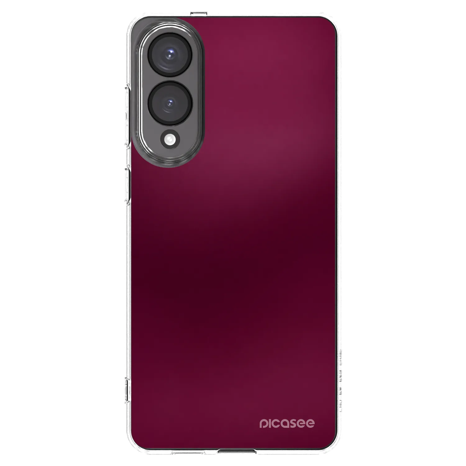 Picasee silikónový prehľadný obal pre Samsung Galaxy S25 Edge 5G - Velvet Bordeaux