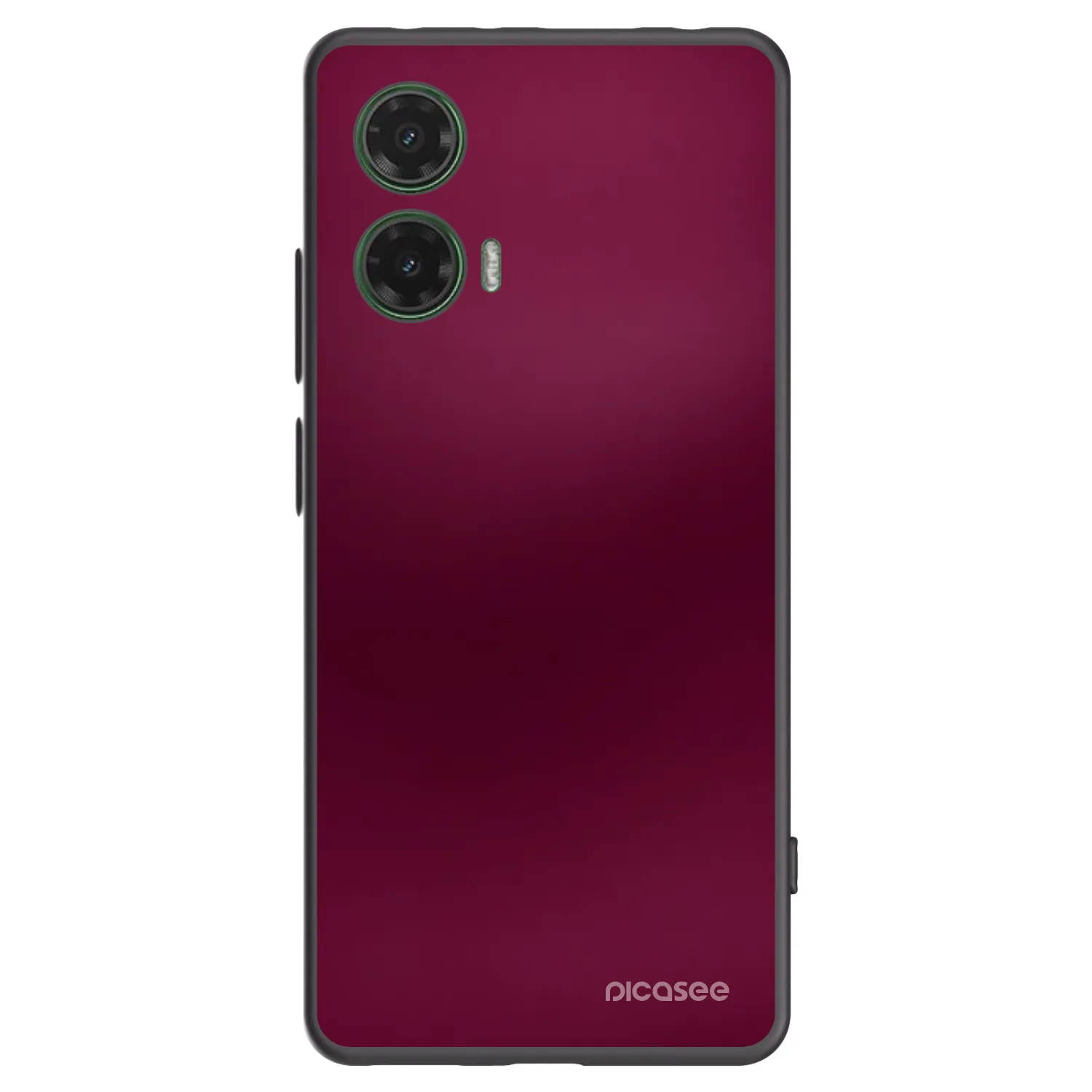 Picasee silikónový čierny obal pre Motorola Moto G35 5G - Velvet Bordeaux