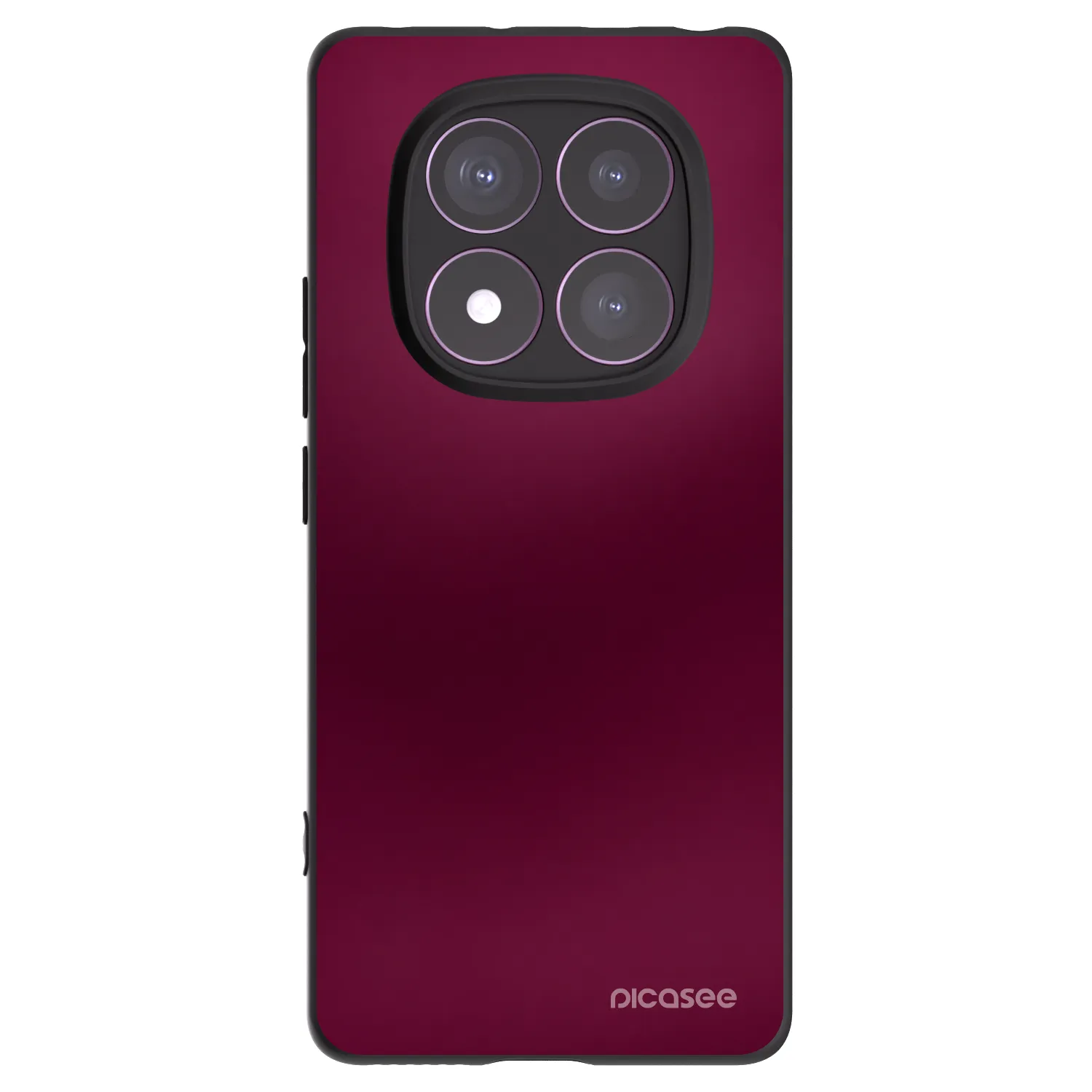 Picasee silikónový čierny obal pre Xiaomi Redmi Note 14 Pro 4G - Velvet Bordeaux