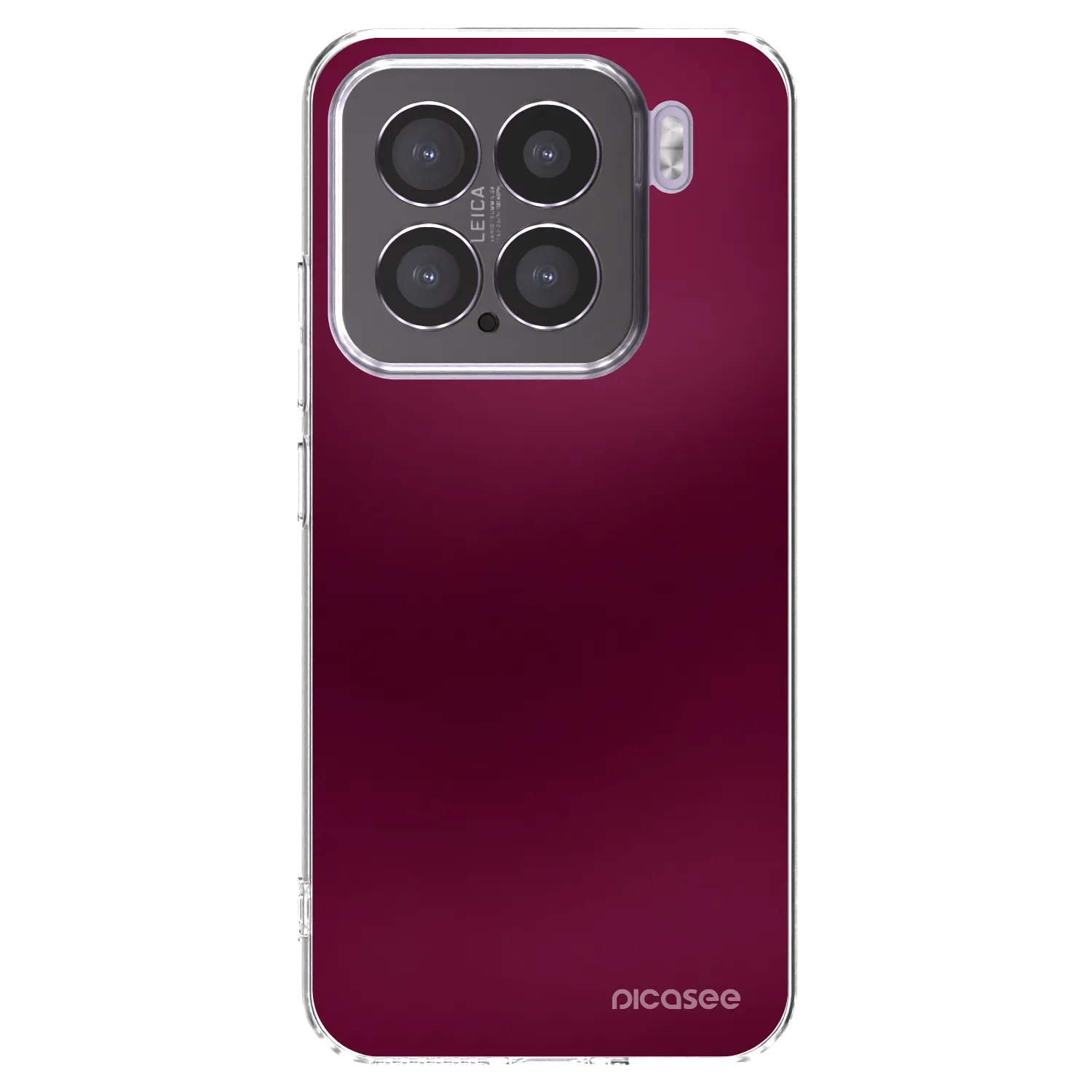 Picasee silikónový prehľadný obal pre Xiaomi 15 - Velvet Bordeaux