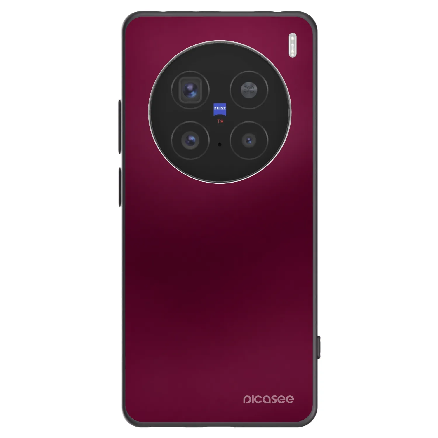 Picasee silikónový čierny obal pre Vivo X200 Pro - Velvet Bordeaux