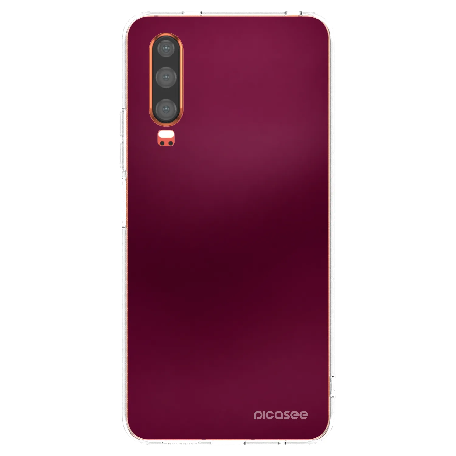 Picasee silikónový prehľadný obal pre Huawei P30 - Velvet Bordeaux