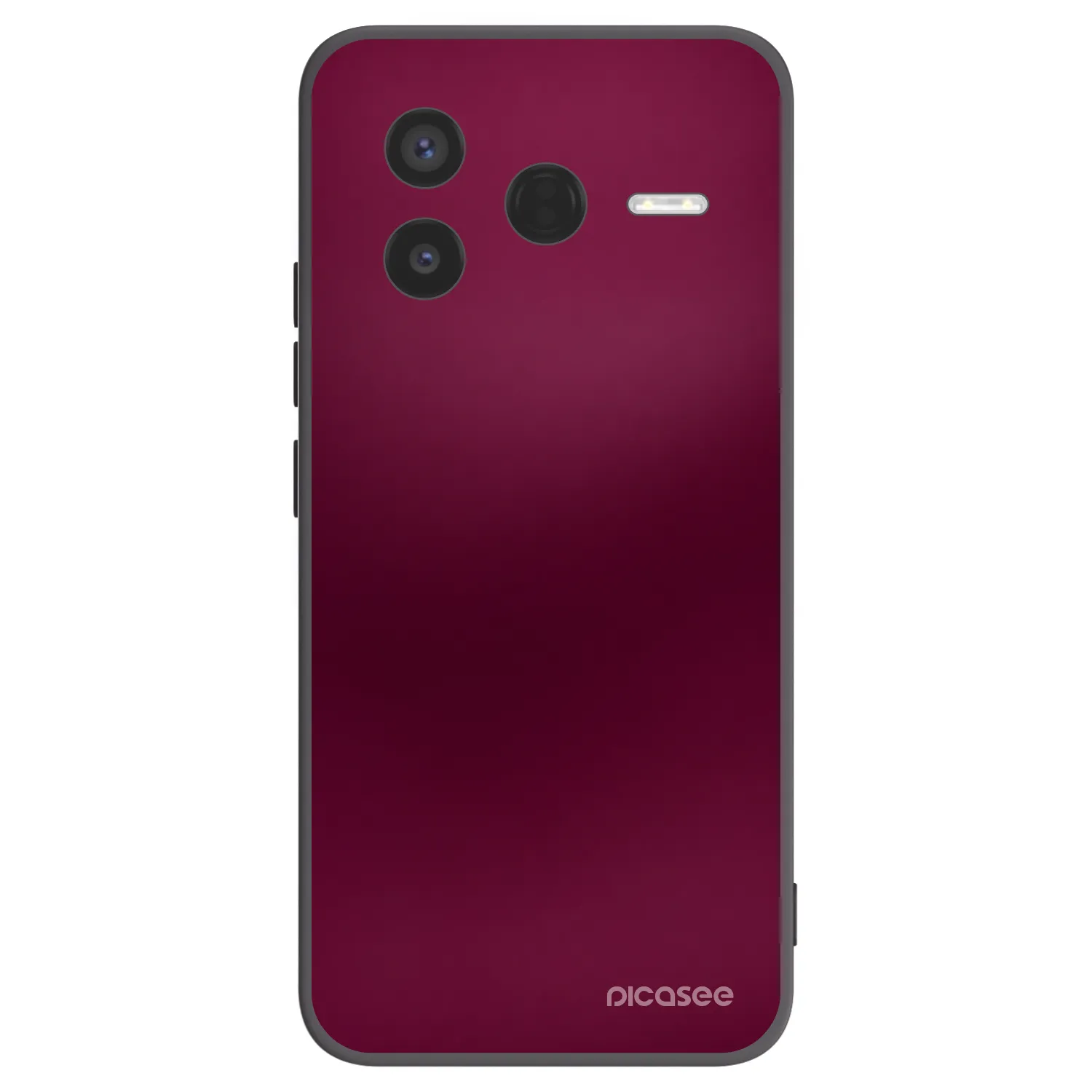 Picasee silikónový čierny obal pre Xiaomi Poco F7 Pro 5G - Velvet Bordeaux