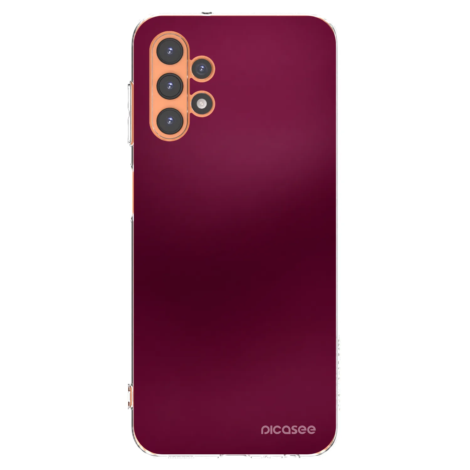 Picasee silikónový prehľadný obal pre Samsung Galaxy A13 5G - Velvet Bordeaux