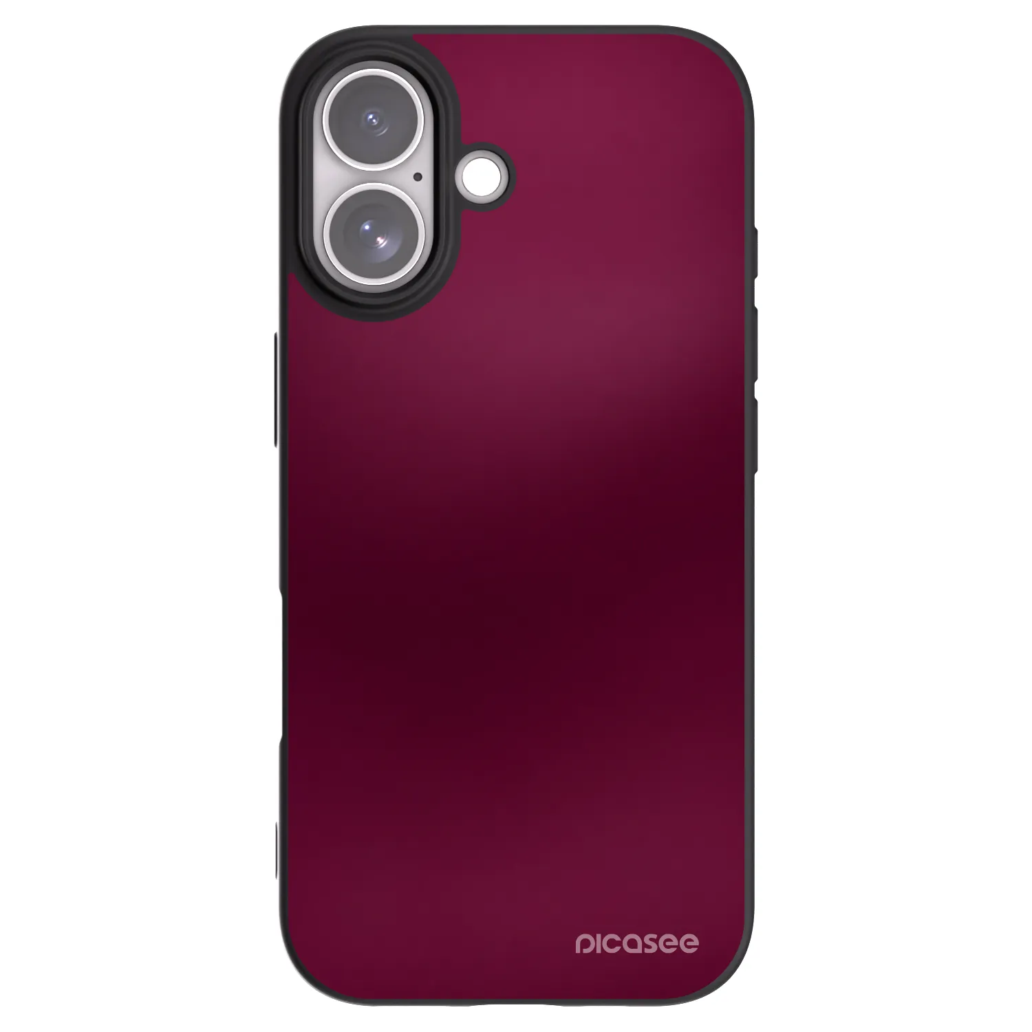 Picasee silikónový čierny obal pre Apple iPhone 17 - Velvet Bordeaux