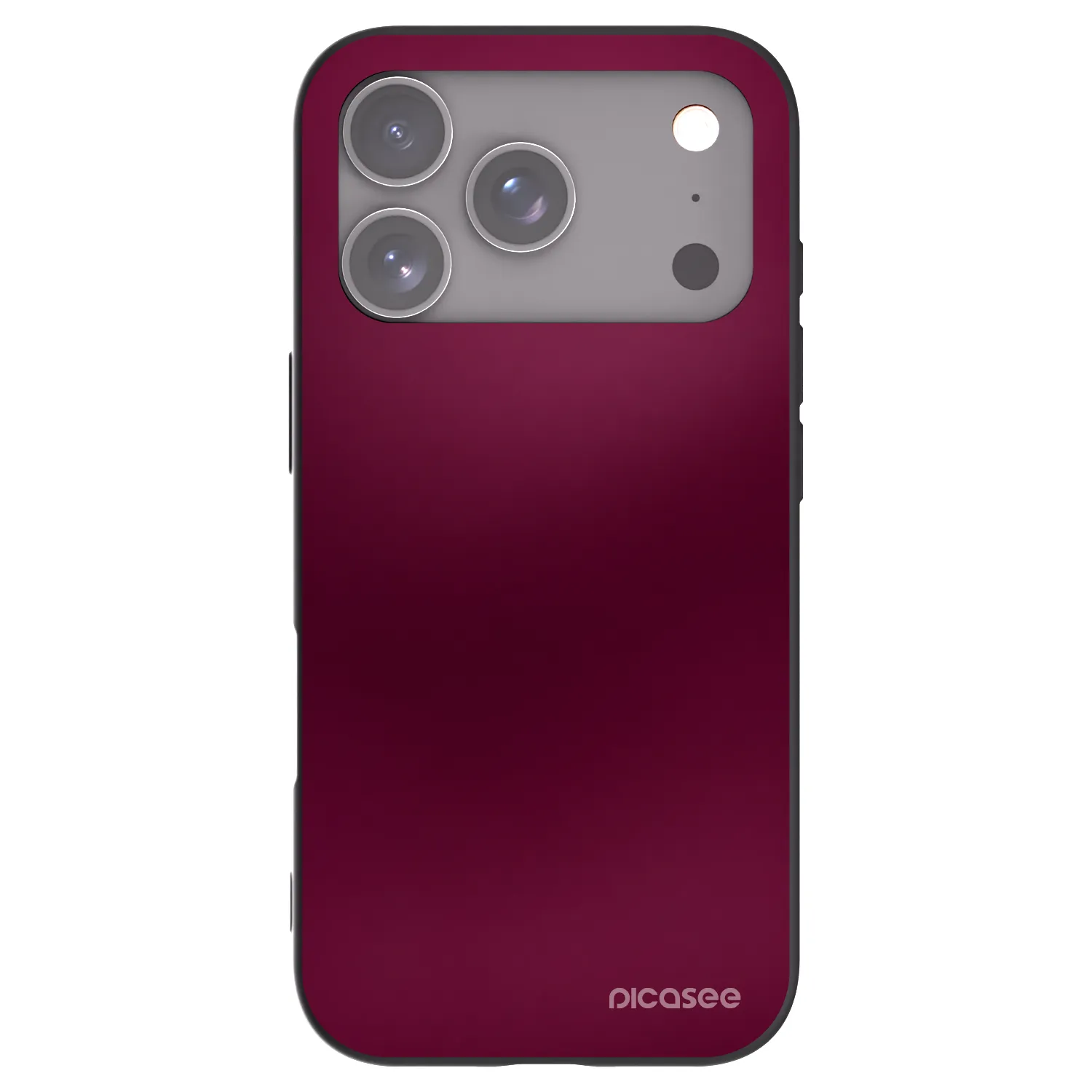 Picasee silikónový čierny obal pre Apple iPhone 17 Pro - Velvet Bordeaux