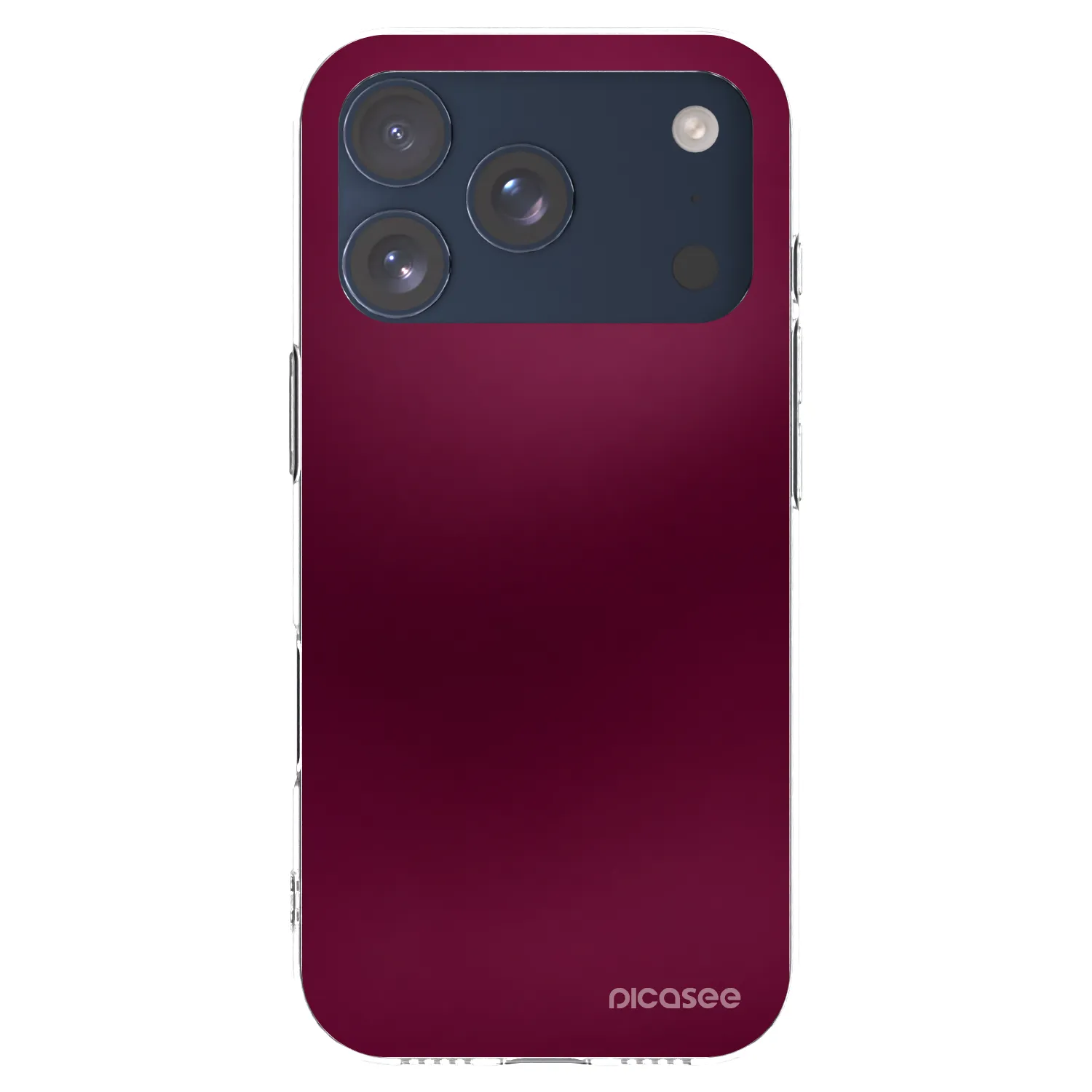 Picasee silikónový prehľadný obal pre Apple iPhone 17 Pro - Velvet Bordeaux