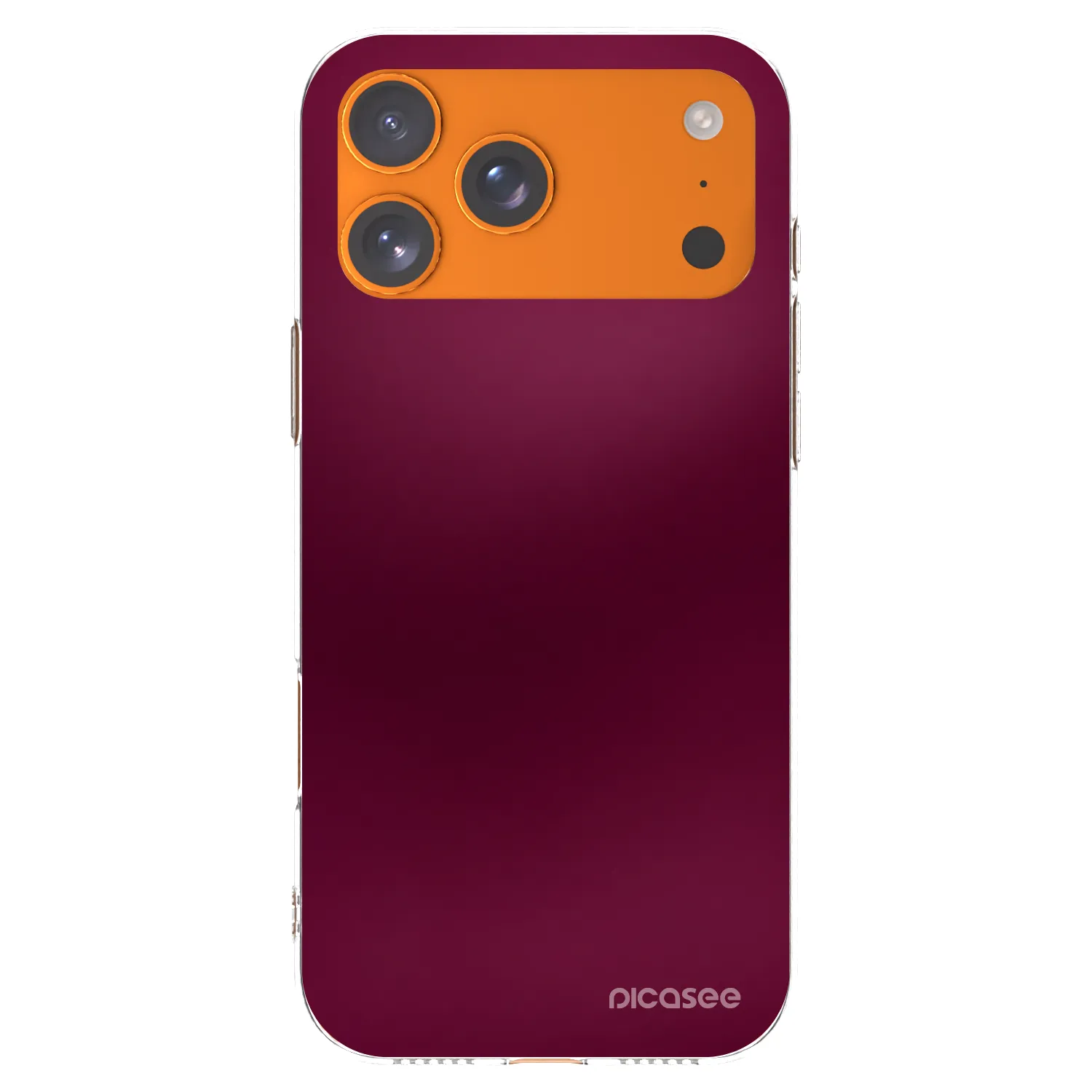 Picasee silikónový prehľadný obal pre Apple iPhone 17 Pro Max - Velvet Bordeaux