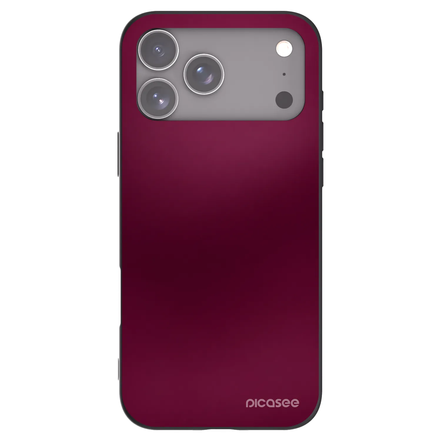 Picasee silikónový čierny obal pre Apple iPhone 17 Pro Max - Velvet Bordeaux