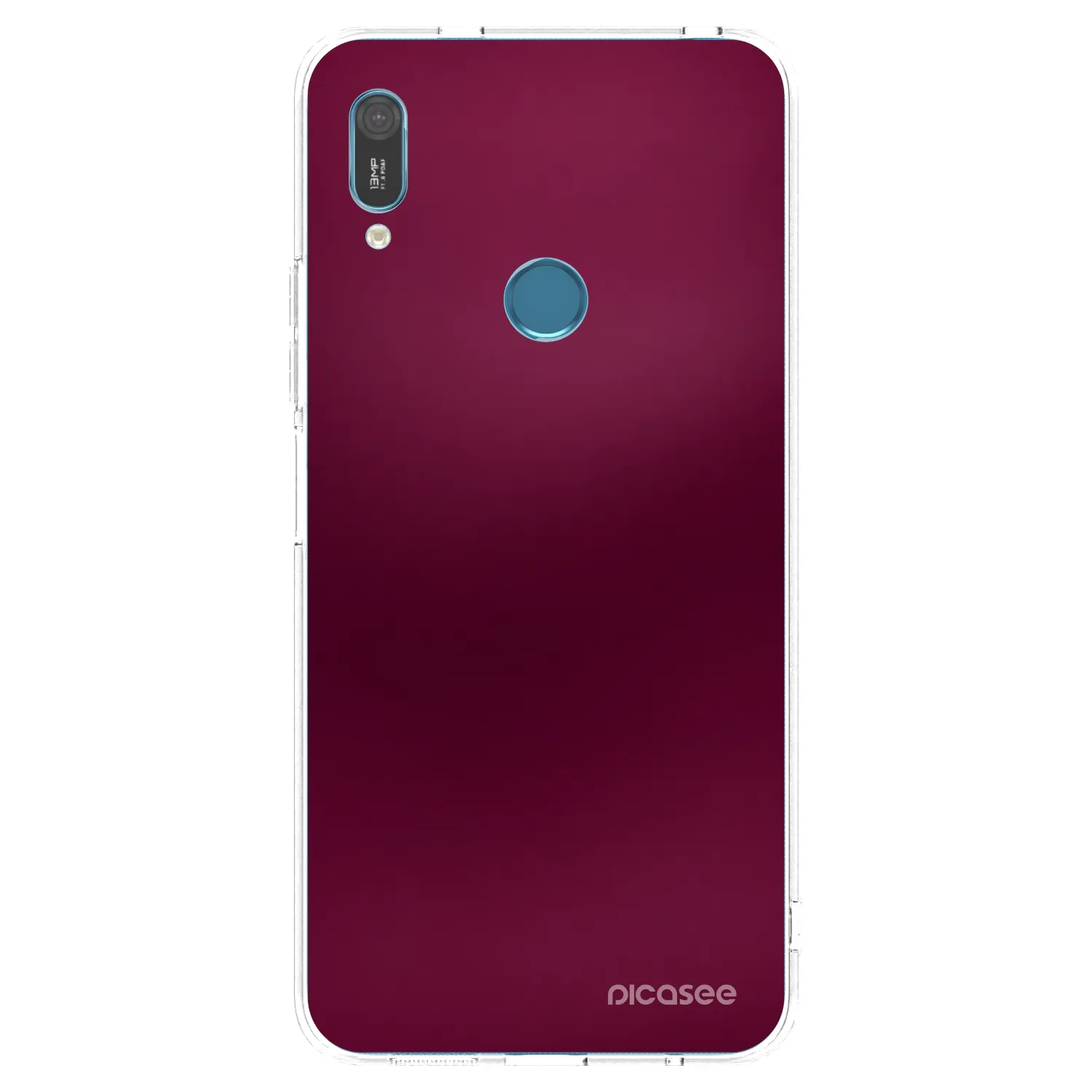Picasee silikónový prehľadný obal pre Huawei Y6 2019 - Velvet Bordeaux