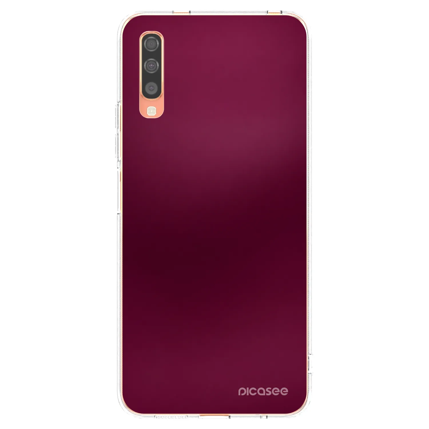Picasee silikónový prehľadný obal pre Samsung Galaxy A70 A705F - Velvet Bordeaux