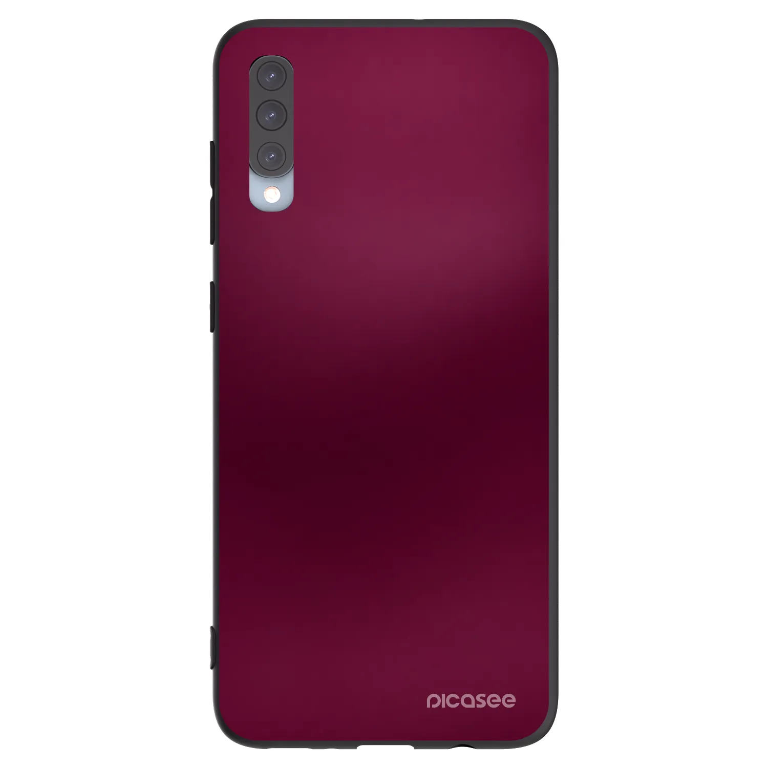 Picasee silikónový čierny obal pre Samsung Galaxy A70 A705F - Velvet Bordeaux