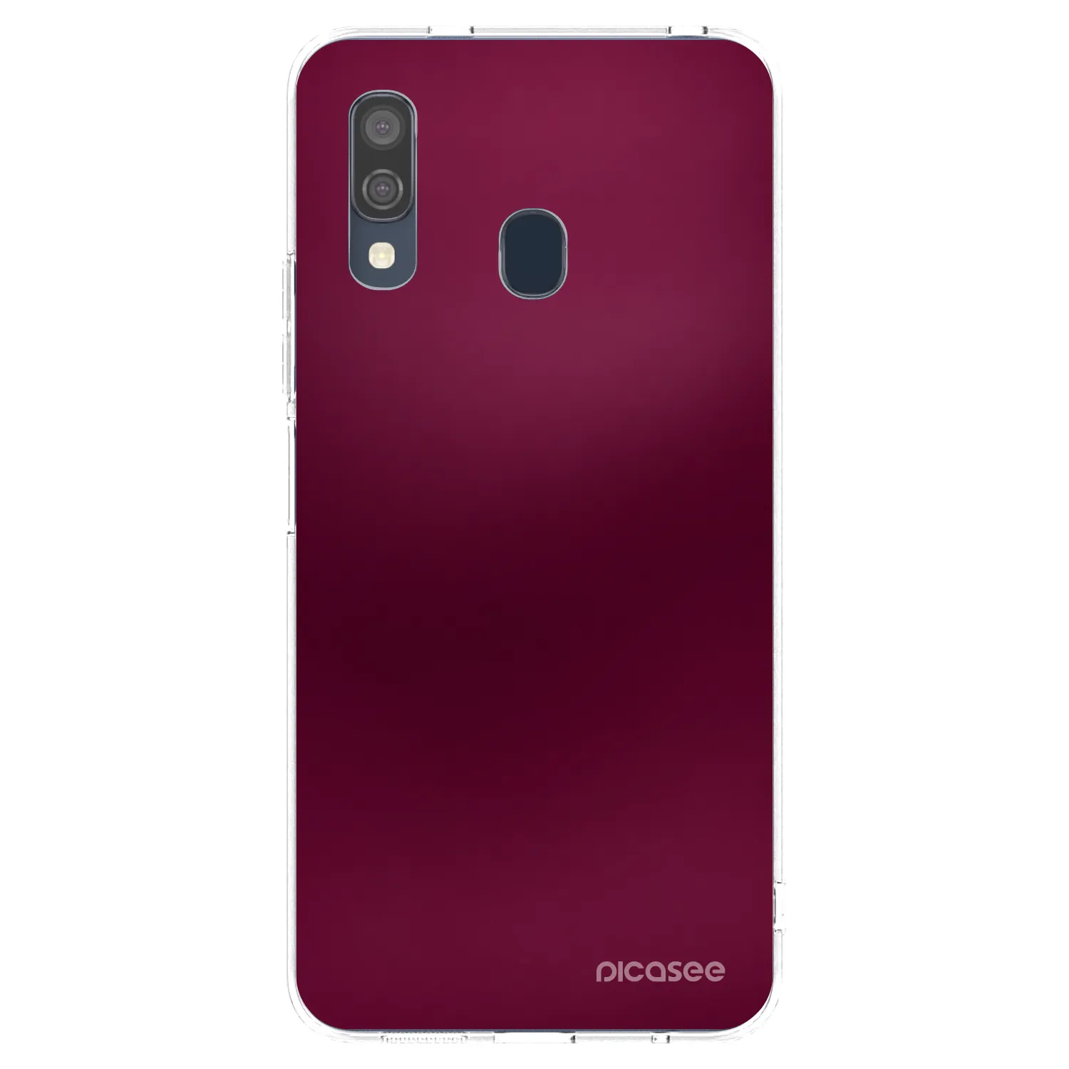 Picasee silikónový prehľadný obal pre Samsung Galaxy A40 A405F - Velvet Bordeaux