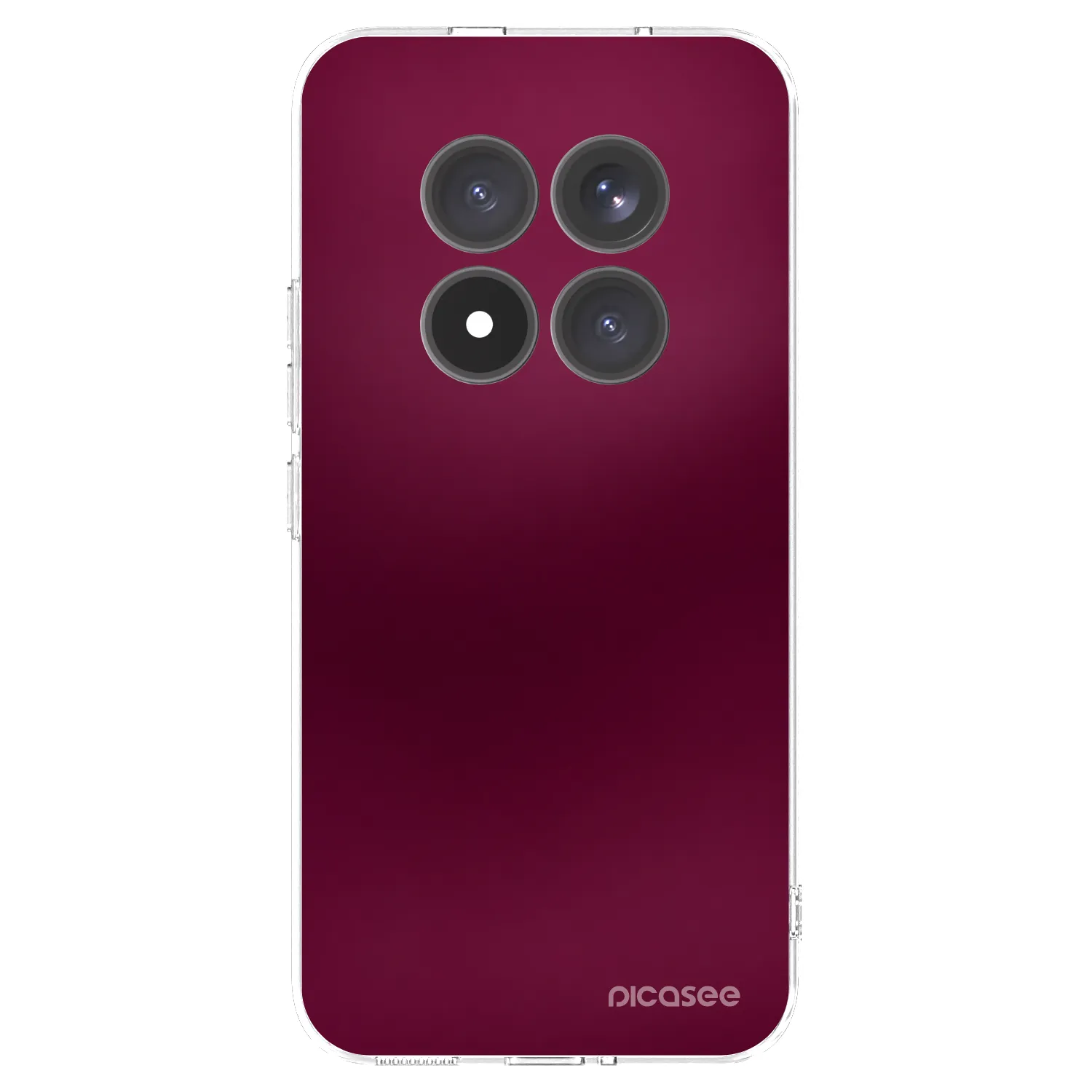 Picasee silikónový prehľadný obal pre Xiaomi Redmi Note 15 Pro+ - Velvet Bordeaux