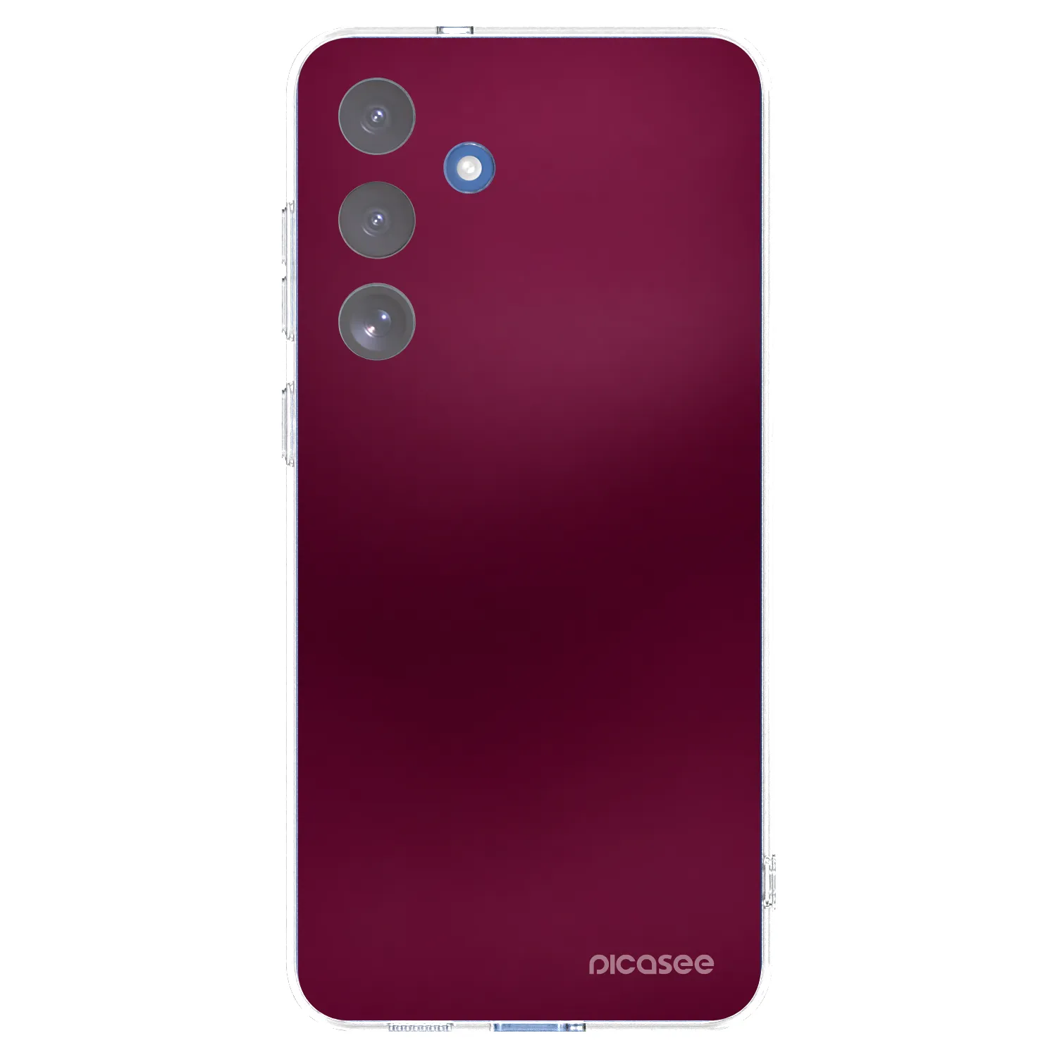 Picasee silikónový prehľadný obal pre Samsung Galaxy S25 FE 5G - Velvet Bordeaux