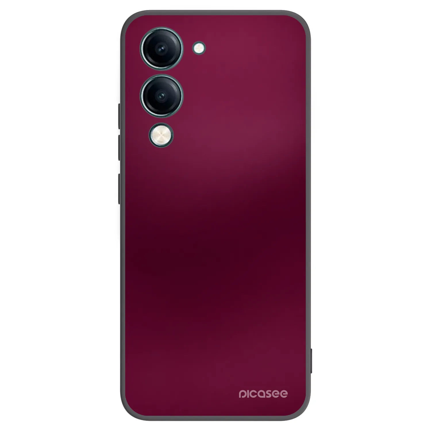 Picasee silikónový čierny obal pre Vivo Y29s 5G - Velvet Bordeaux