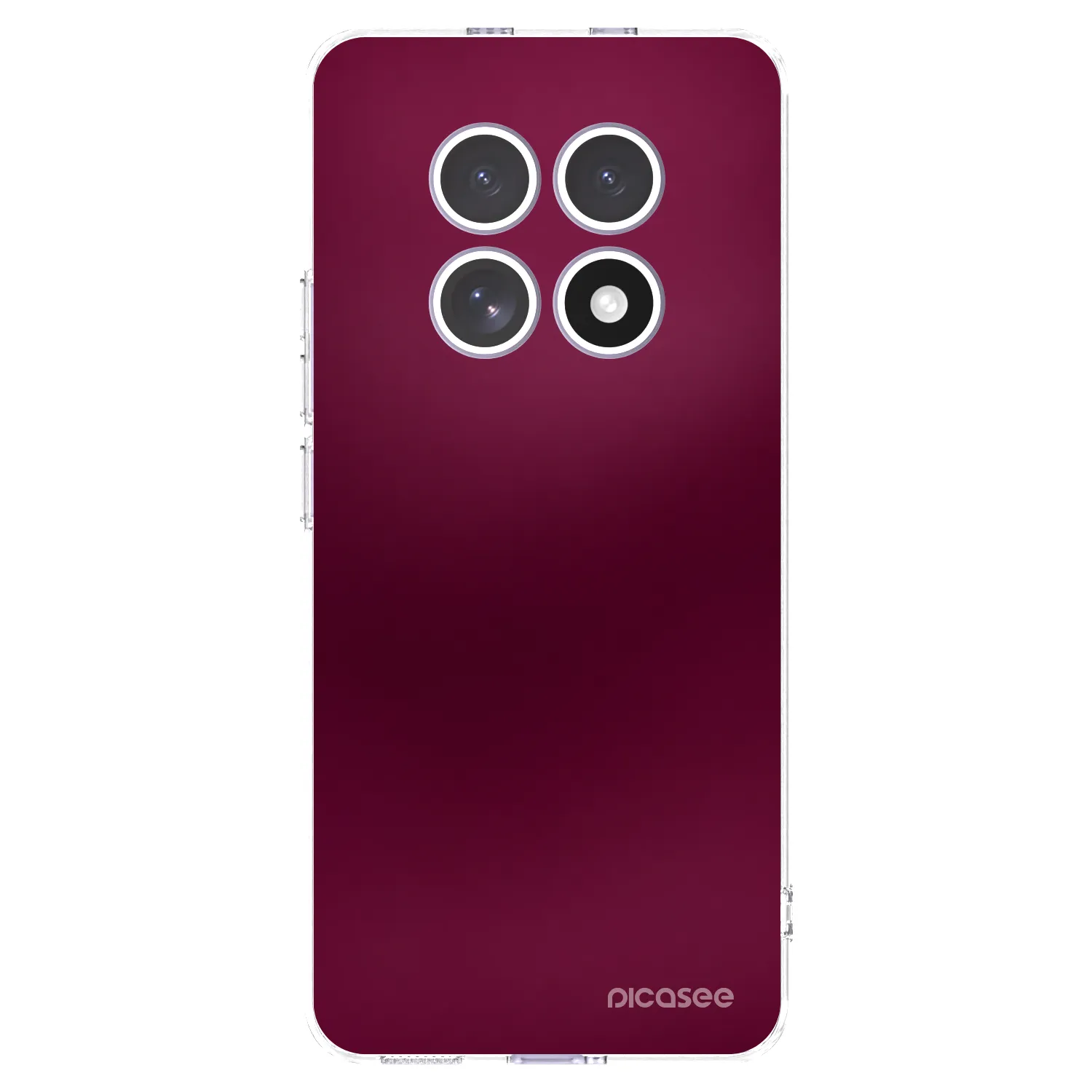 Picasee silikónový prehľadný obal pre Xiaomi Redmi Note 15 4G - Velvet Bordeaux