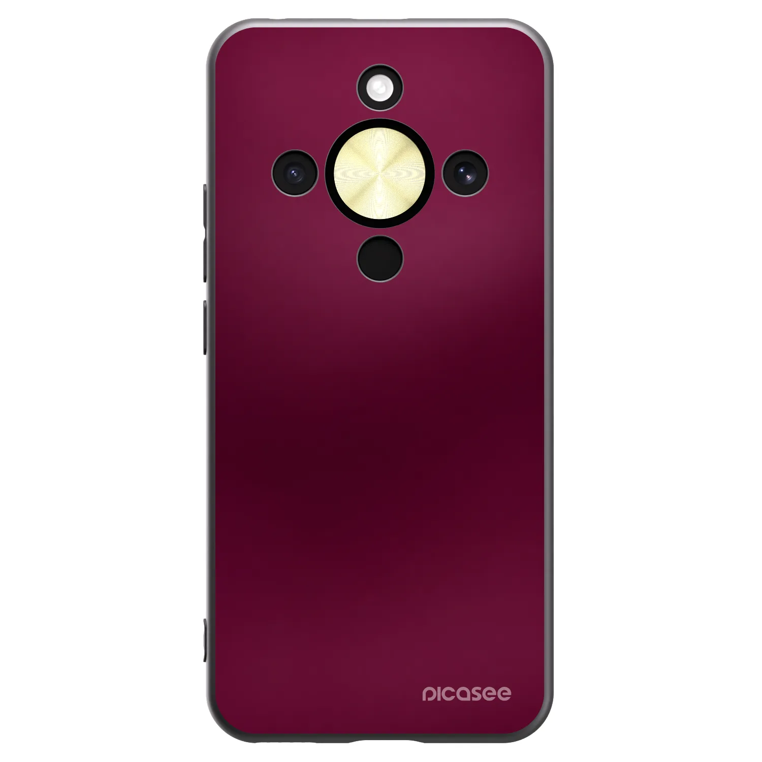 Picasee silikónový čierny obal pre Honor Magic8 Lite 5G - Velvet Bordeaux