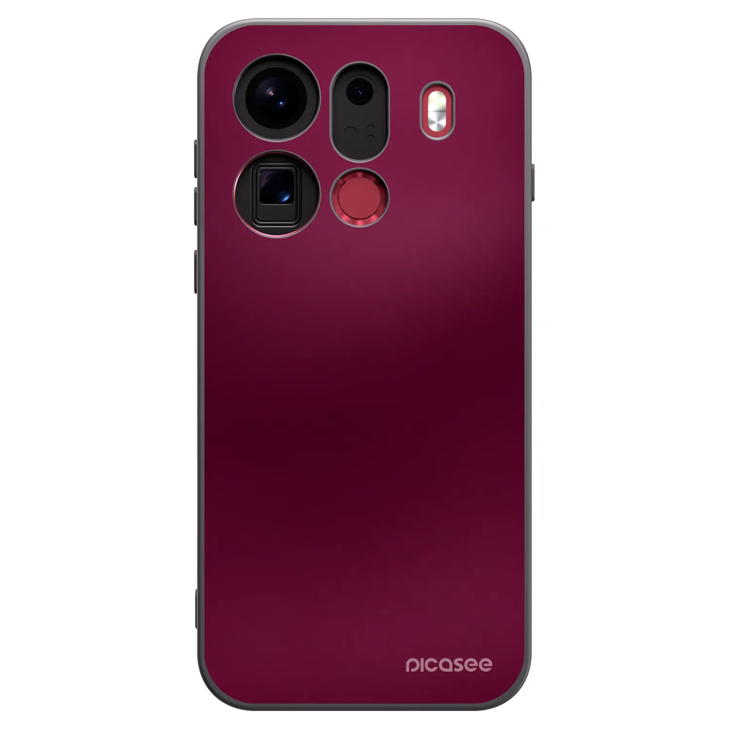 Picasee silikónový čierny obal pre OPPO Find X9 Pro - Velvet Bordeaux