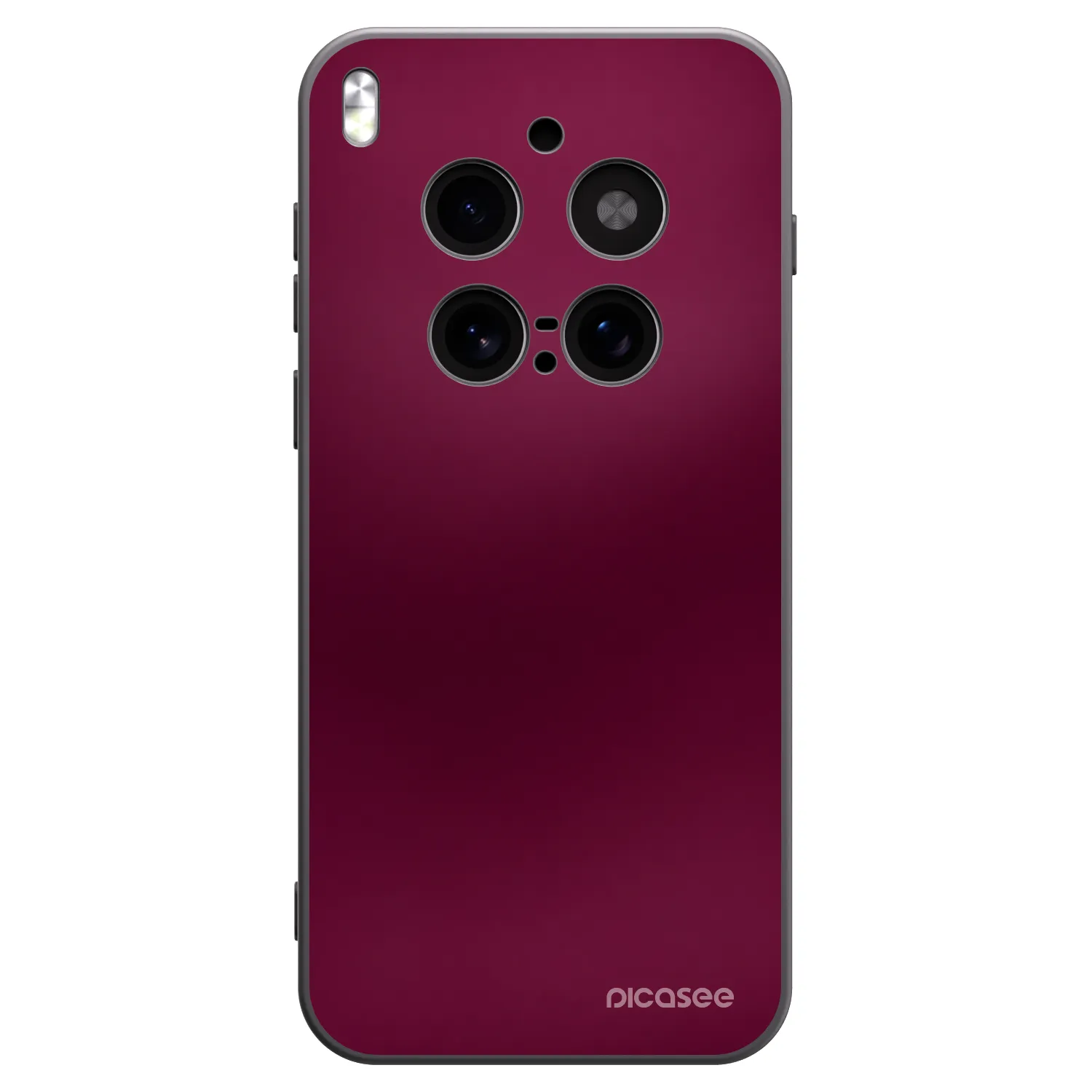 Picasee silikónový čierny obal pre Vivo X300 Pro - Velvet Bordeaux