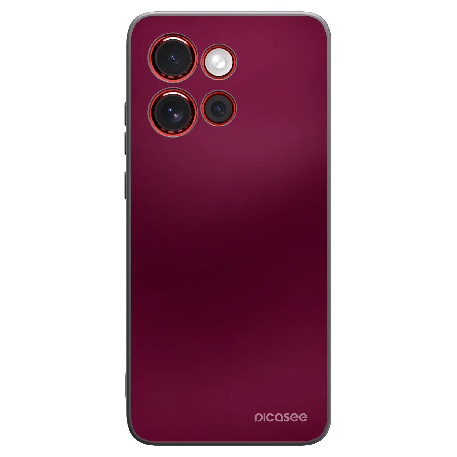 Picasee silikónový čierny obal pre Motorola Edge 60 Neo 5G - Velvet Bordeaux