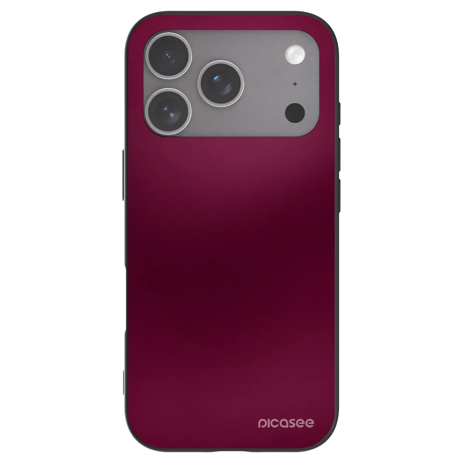 Picasee silikónový čierny obal pre Apple iPhone 18 Pro - Velvet Bordeaux