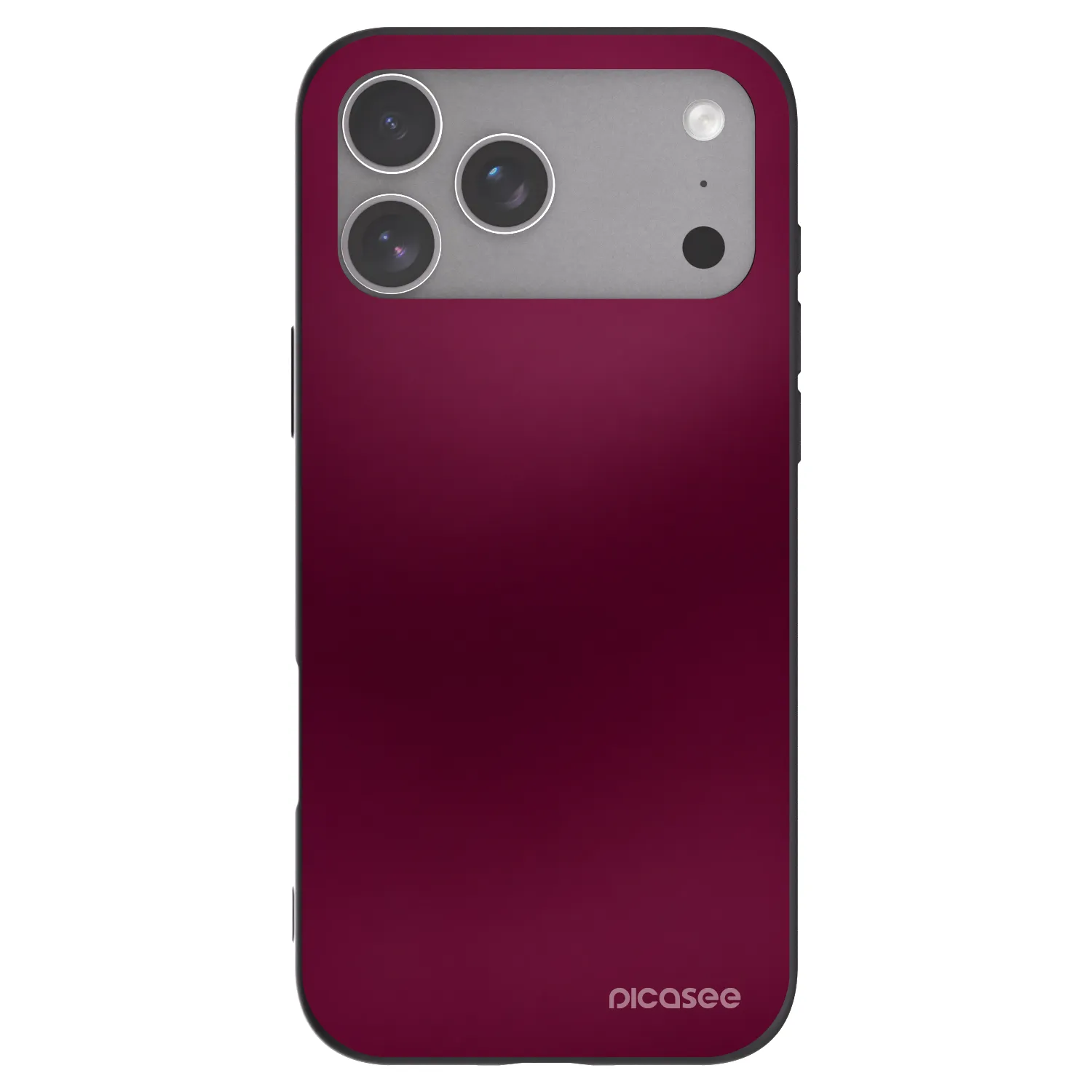 Picasee silikónový čierny obal pre Apple iPhone 18 Pro Max - Velvet Bordeaux