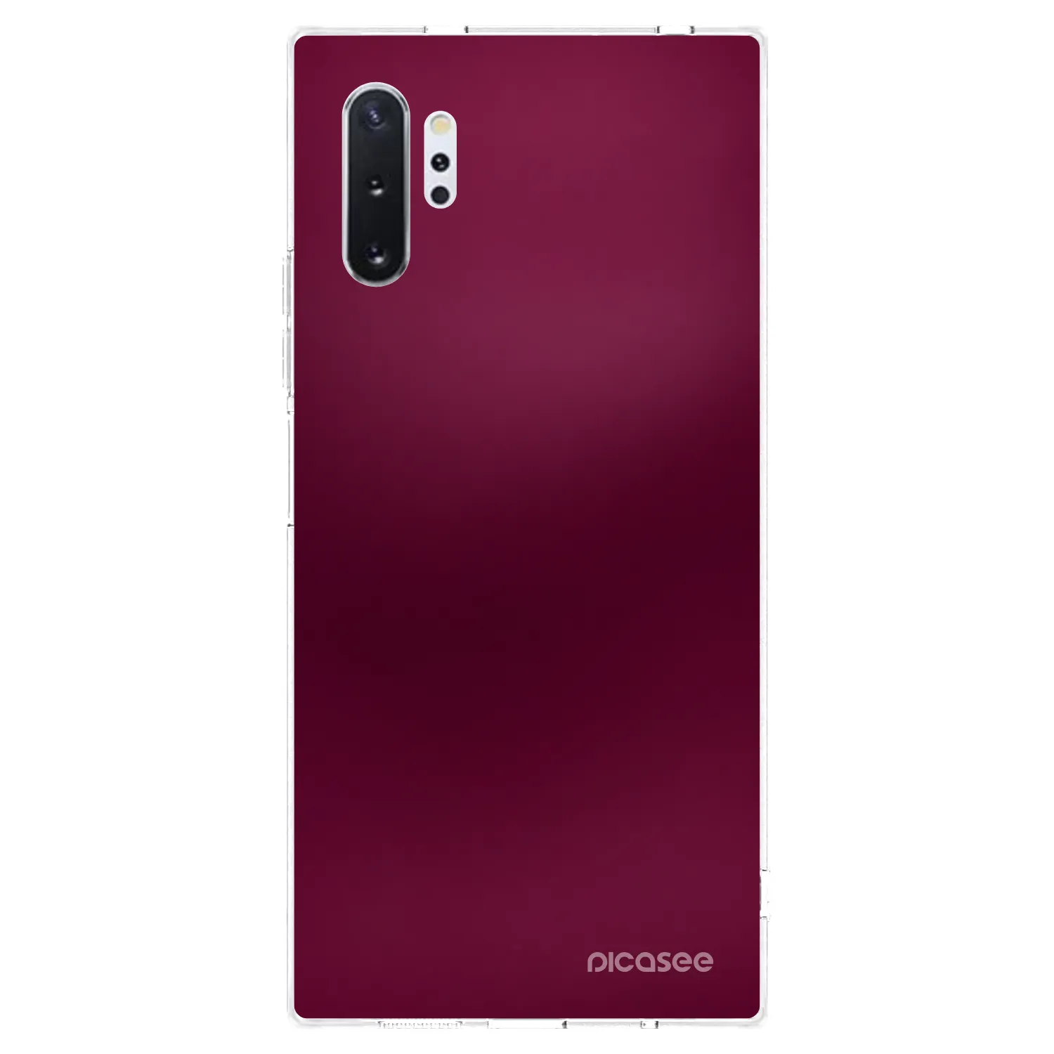 Picasee silikónový prehľadný obal pre Samsung Galaxy Note 10+ N975F - Velvet Bordeaux