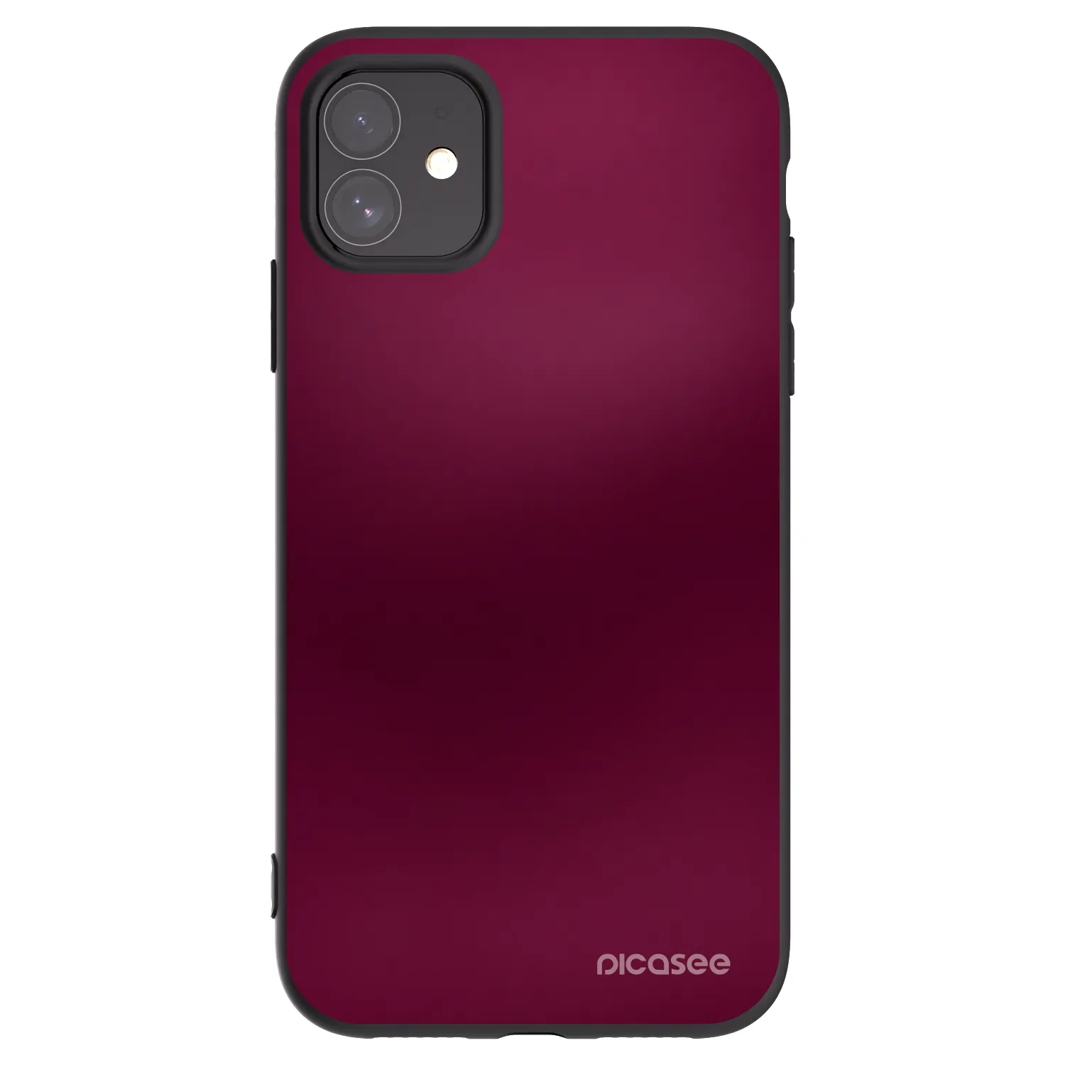 Picasee silikónový čierny obal pre Apple iPhone 11 - Velvet Bordeaux