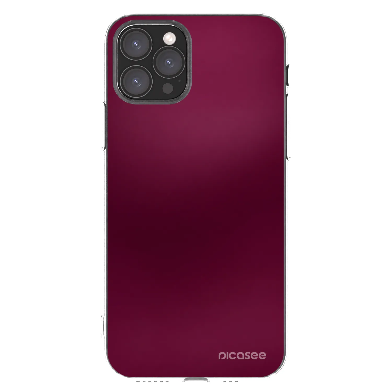 Picasee silikónový prehľadný obal pre Apple iPhone 11 Pro - Velvet Bordeaux