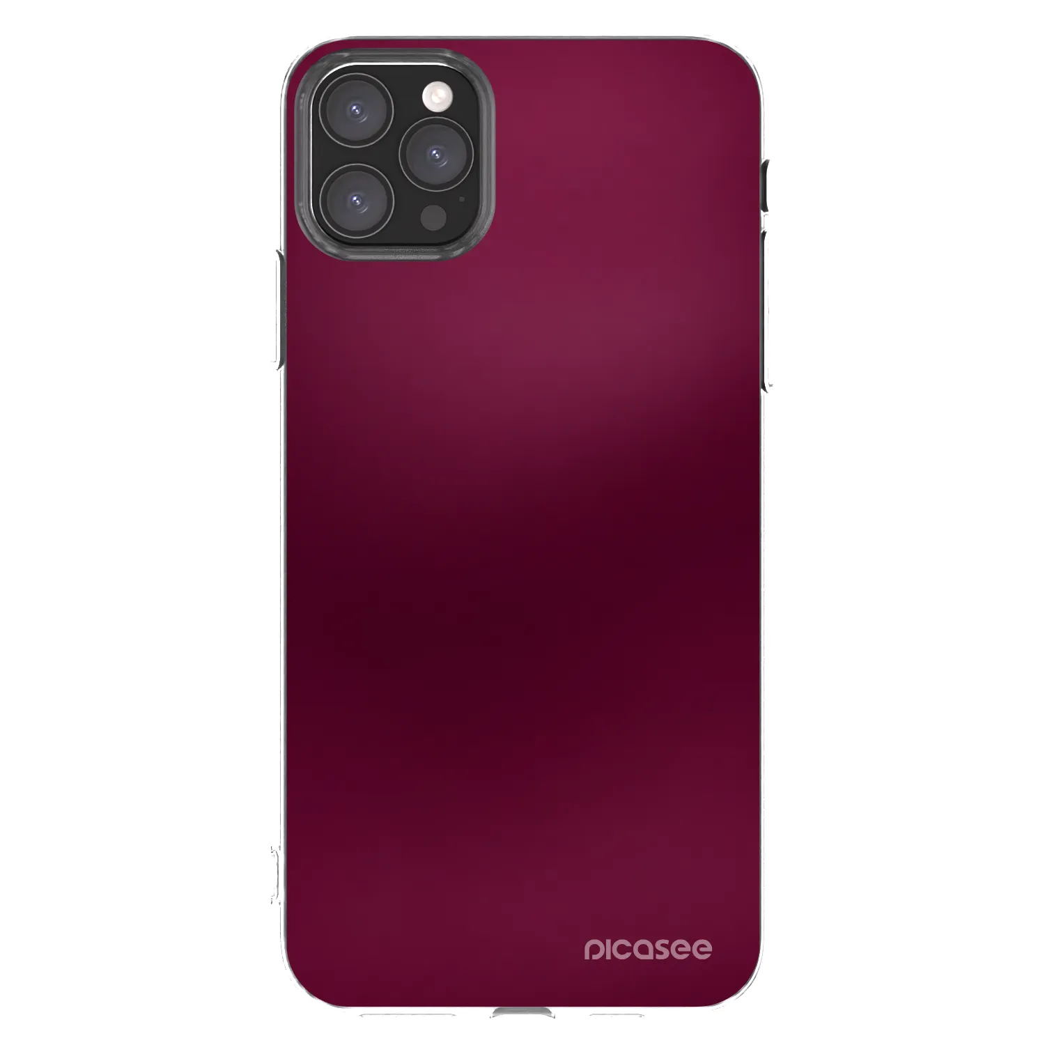 Picasee silikónový prehľadný obal pre Apple iPhone 11 Pro Max - Velvet Bordeaux