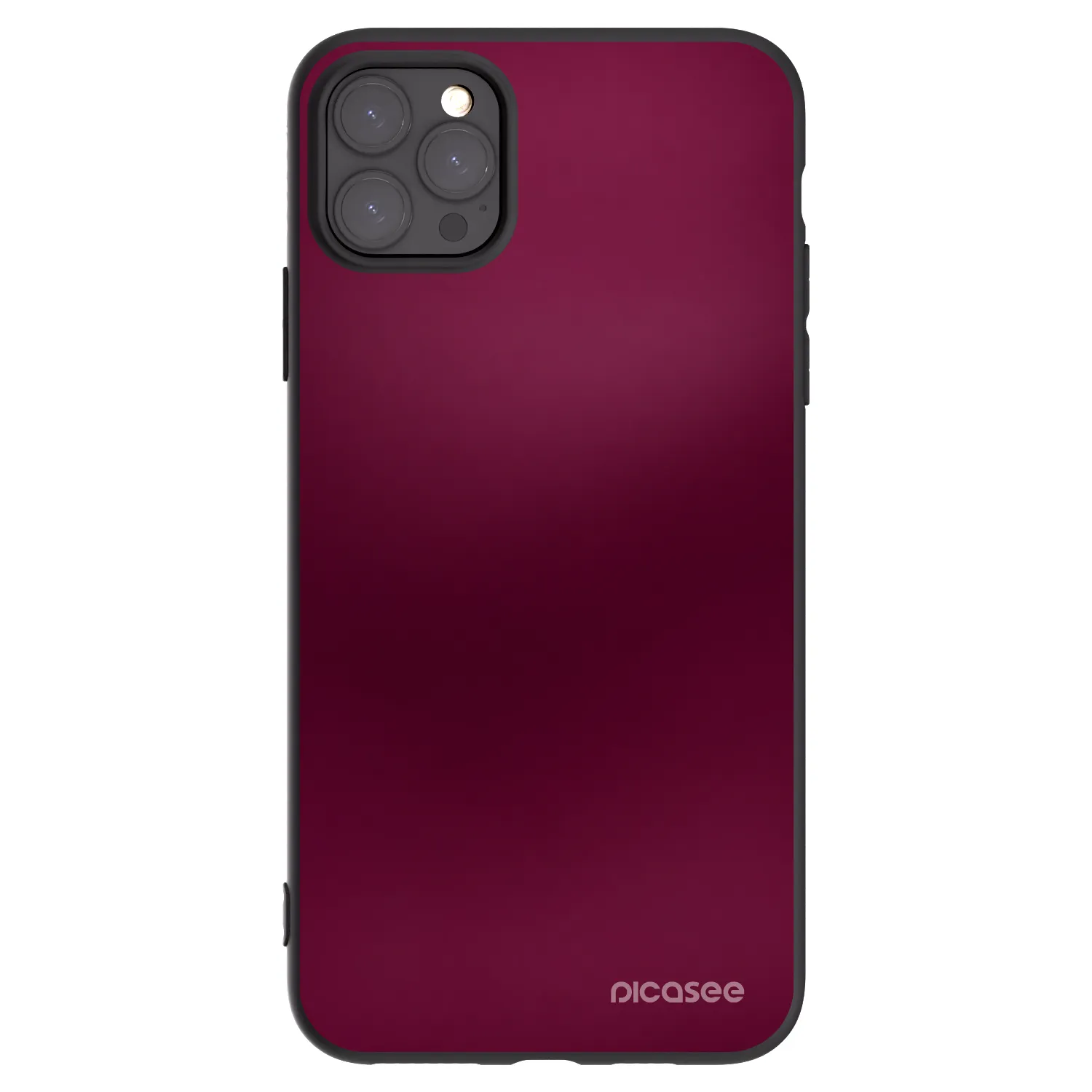 Picasee silikónový čierny obal pre Apple iPhone 11 Pro Max - Velvet Bordeaux