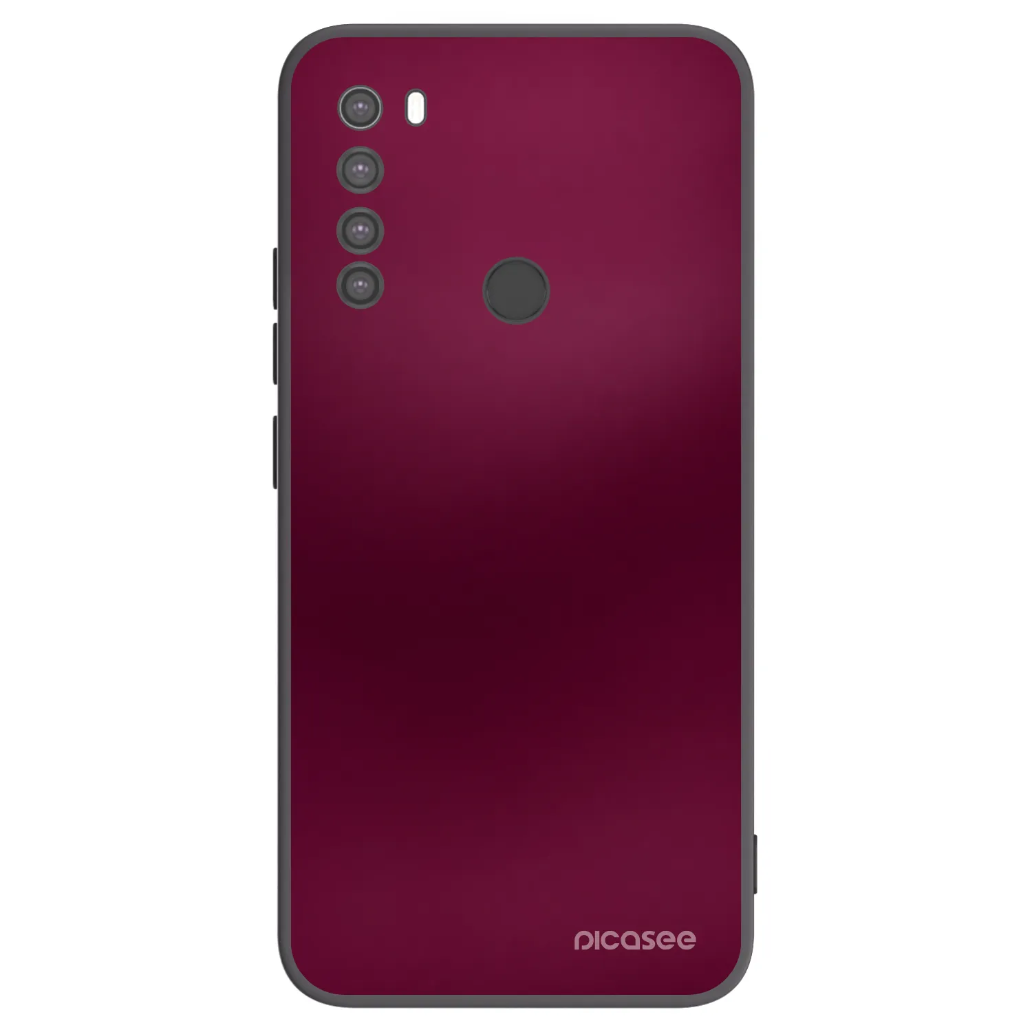 Picasee silikónový čierny obal pre Xiaomi Redmi Note 8 - Velvet Bordeaux