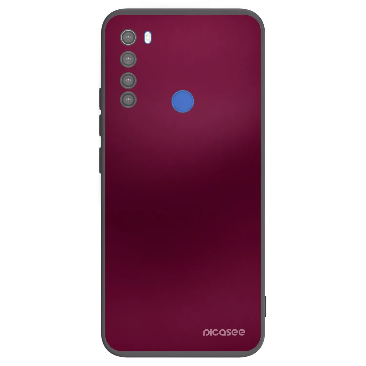 Picasee silikónový čierny obal pre Xiaomi Redmi Note 8T - Velvet Bordeaux