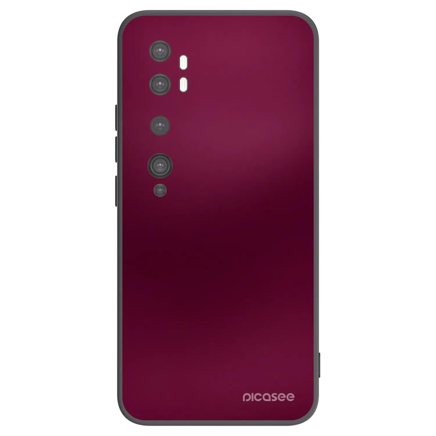 Picasee silikónový čierny obal pre Xiaomi Mi Note 10 (Pro) - Velvet Bordeaux