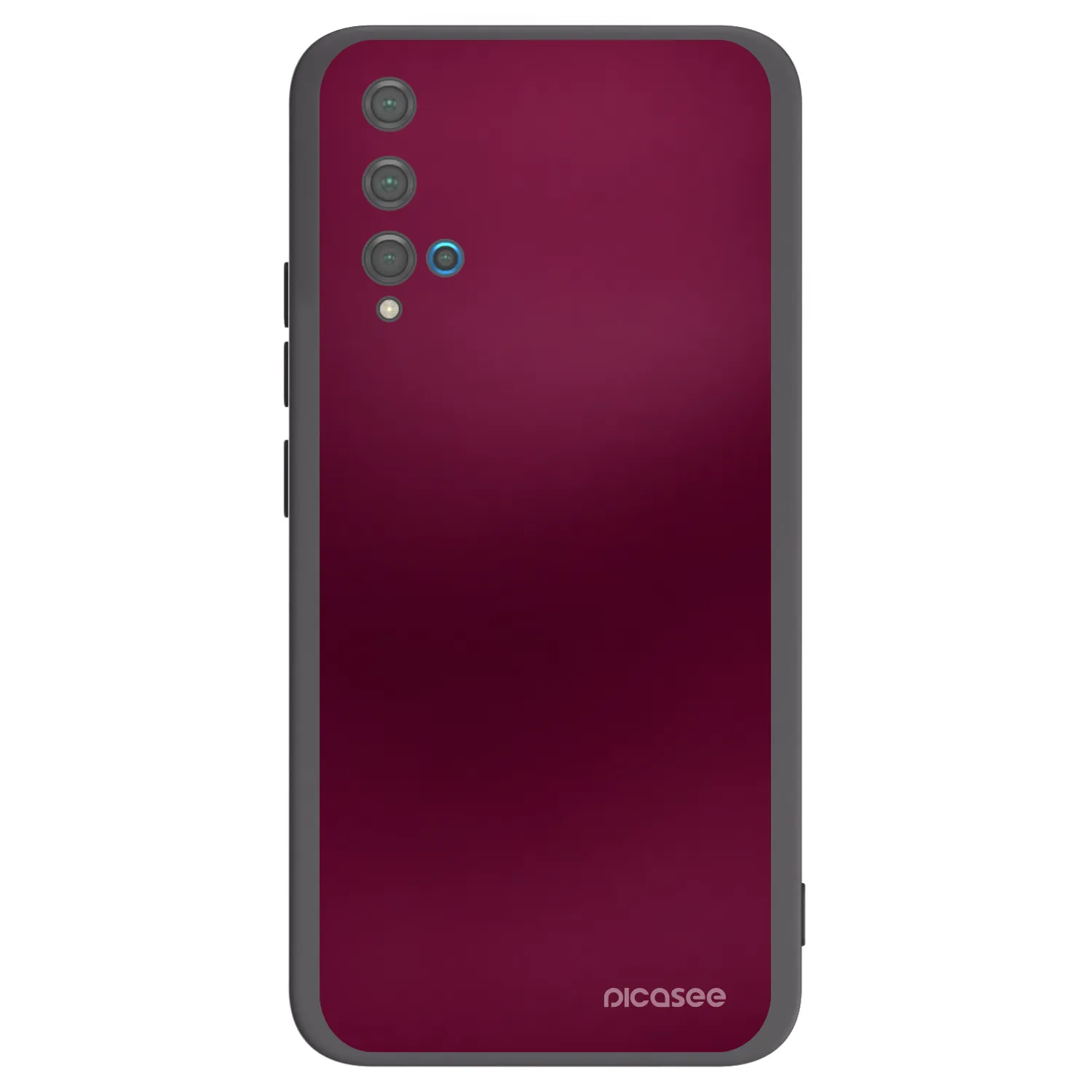Picasee silikónový čierny obal pre Huawei Nova 5T - Velvet Bordeaux