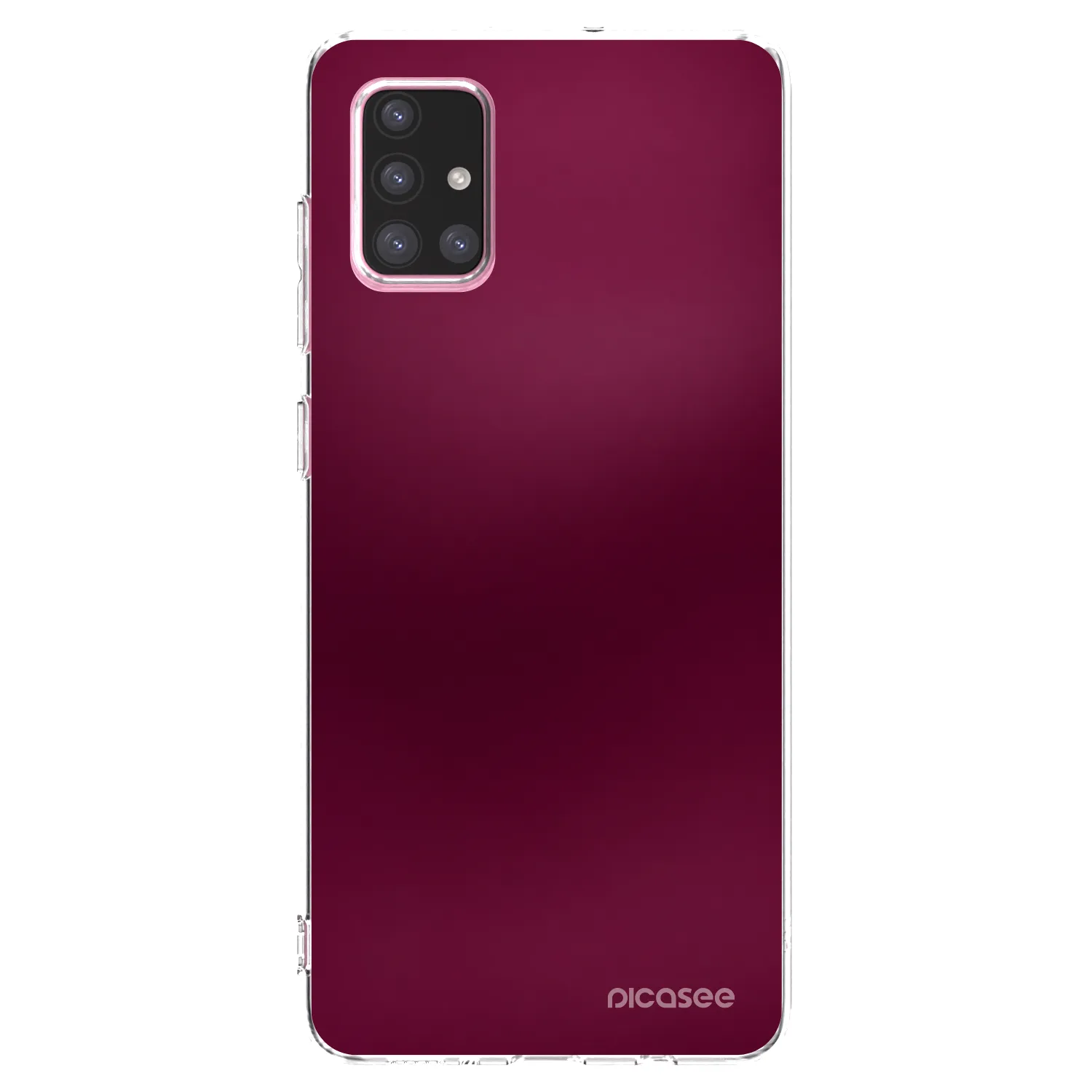 Picasee silikónový prehľadný obal pre Samsung Galaxy A71 A715F - Velvet Bordeaux