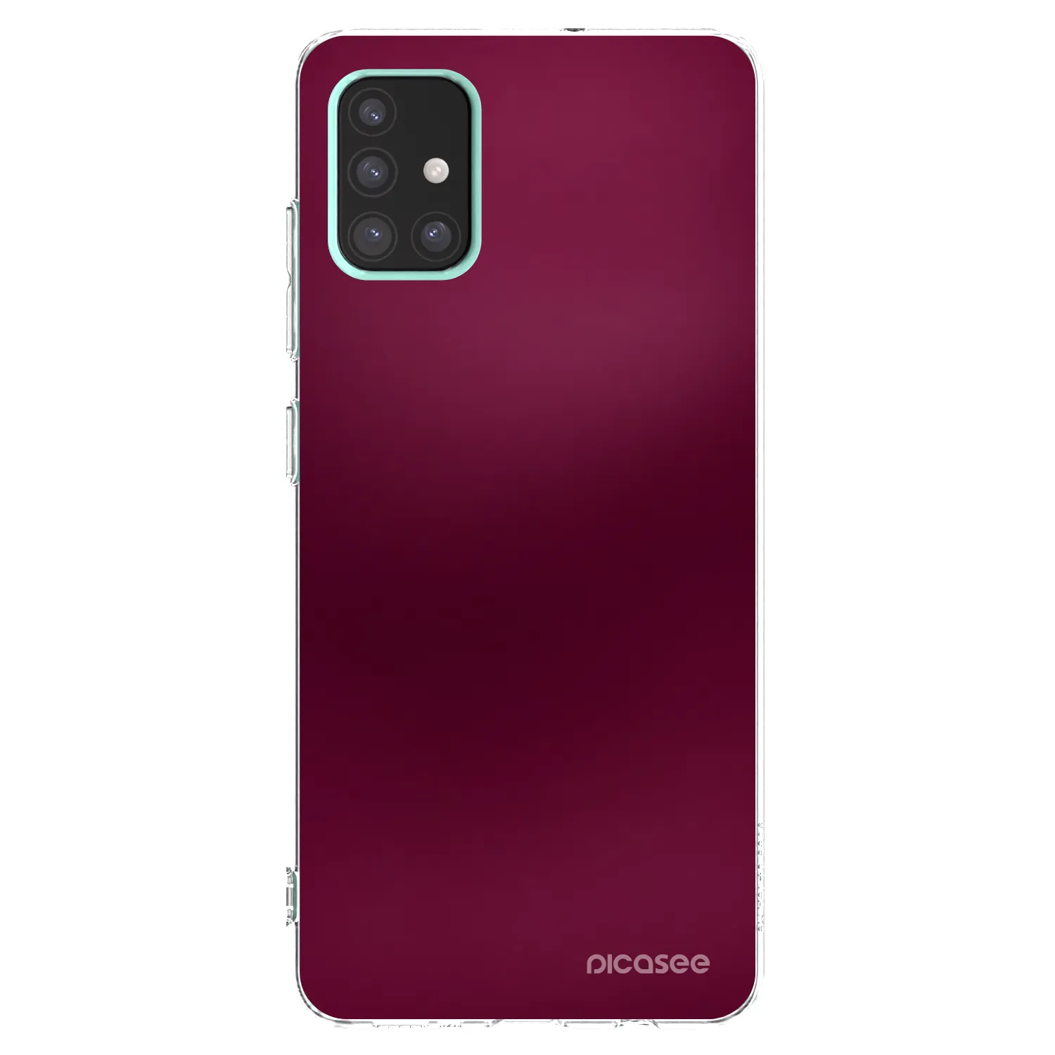 Picasee silikónový prehľadný obal pre Samsung Galaxy A51 A515F - Velvet Bordeaux