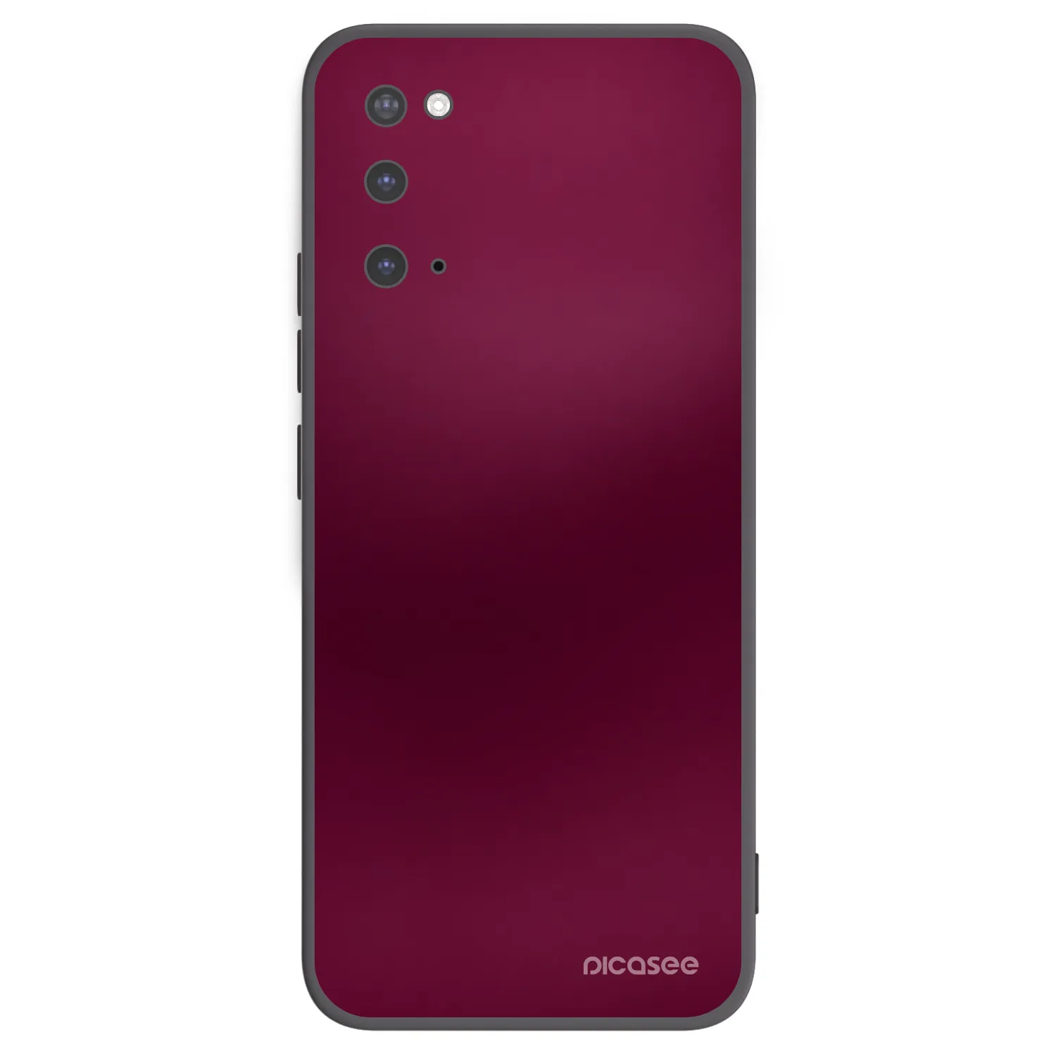 Picasee silikónový čierny obal pre Samsung Galaxy S20 G980F - Velvet Bordeaux